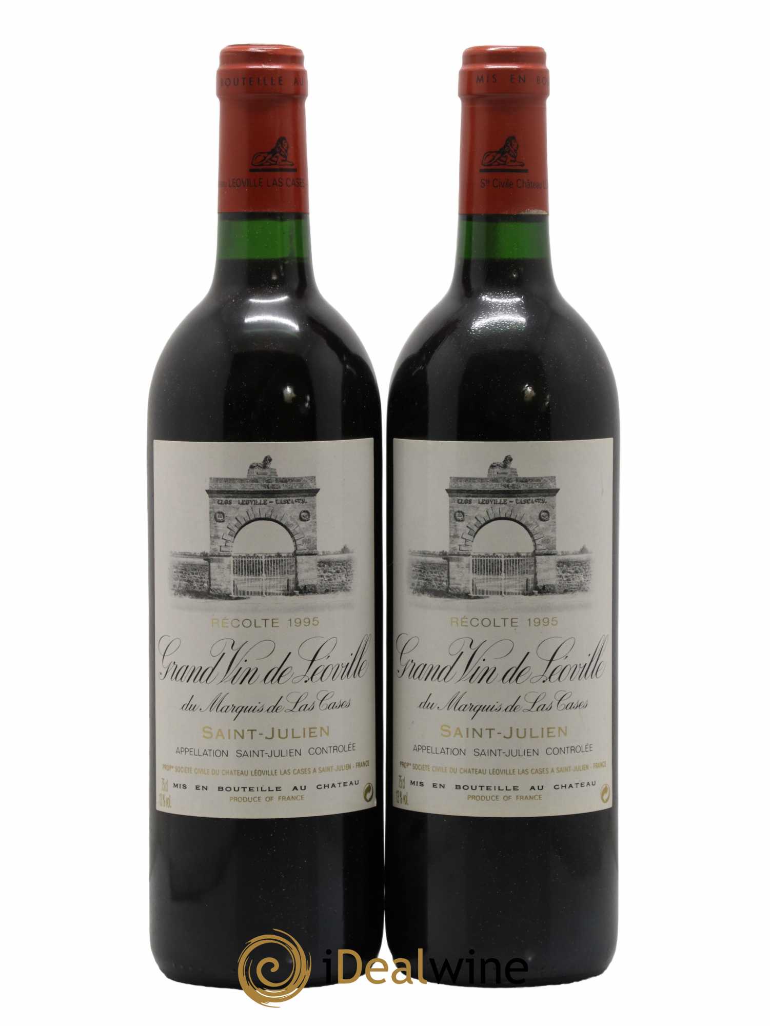 Château Léoville Las Cases 2ème Grand Cru Classé 1995 - Lot de 2 bouteilles - 0