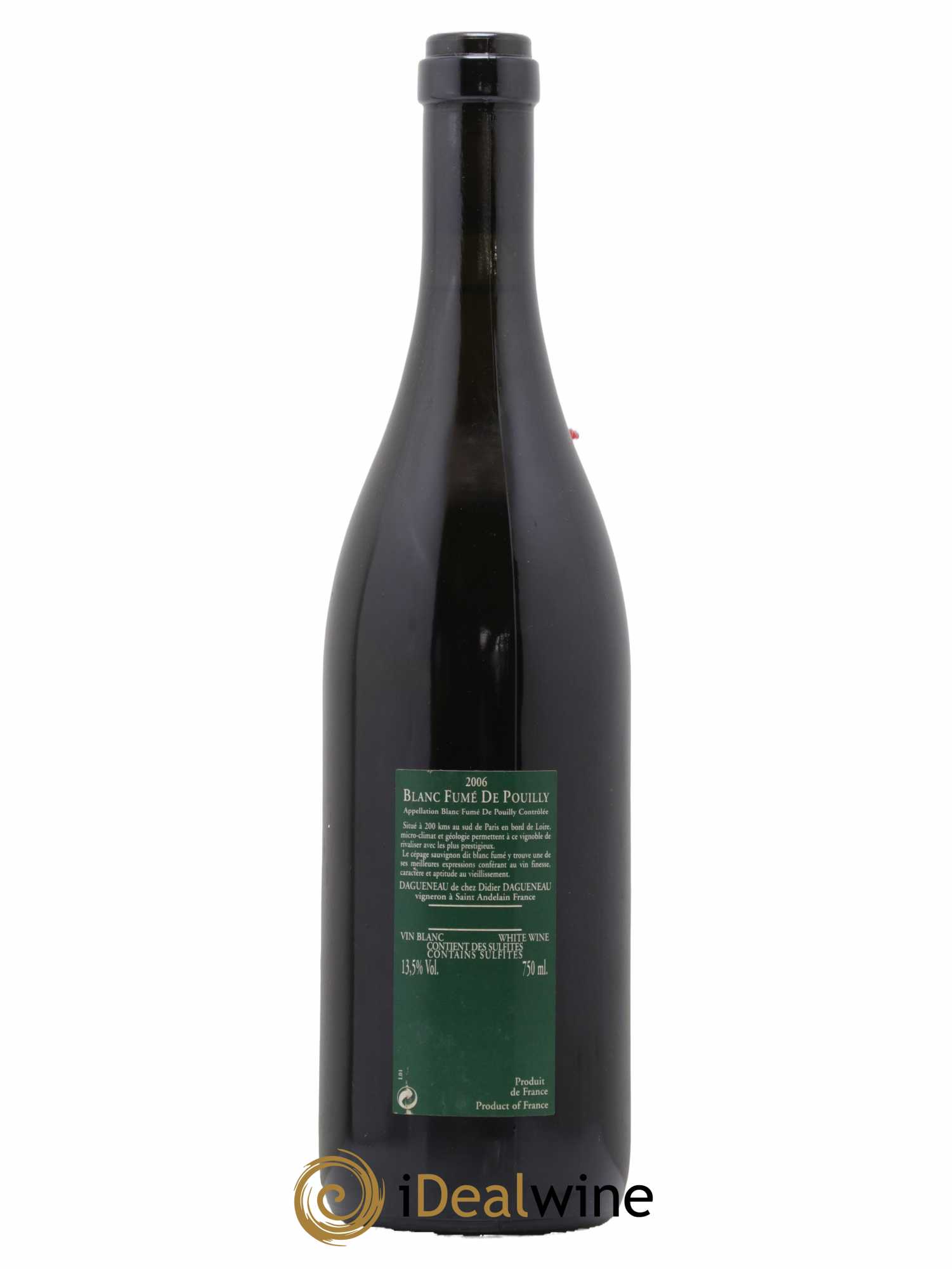 Vin de France (anciennement Pouilly-Fumé) Silex Dagueneau (Domaine Didier - Louis-Benjamin) 2006 - Lot de 1 bouteille - 1