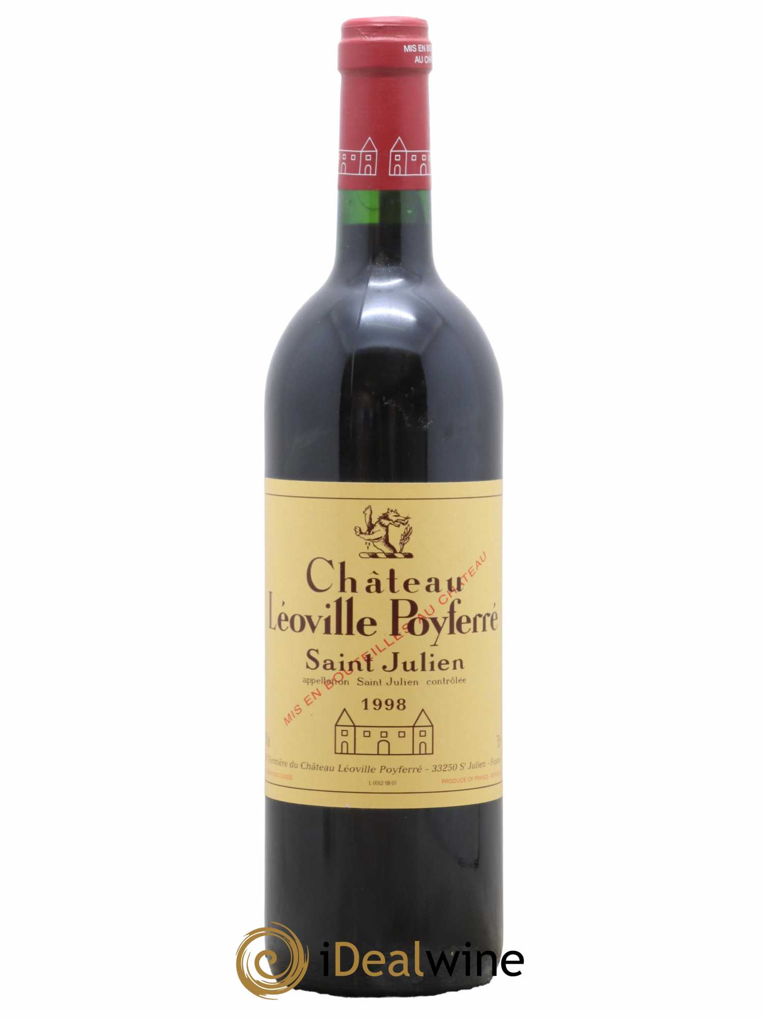 Château Léoville Poyferré 2ème Grand Cru Classé 1998 - Lot de 1 bouteille - 0