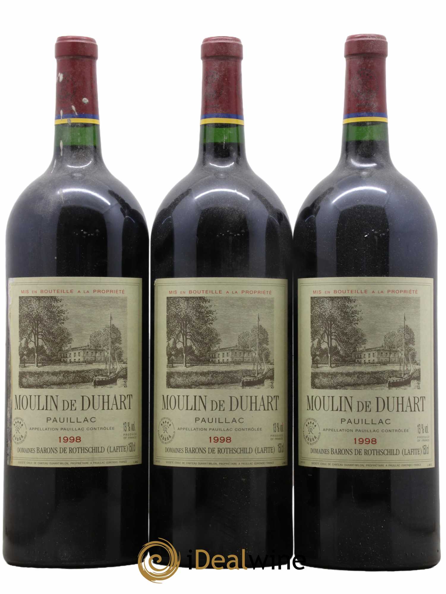 Moulin de Duhart Second Vin 1998 - Lot de 3 magnums - 0
