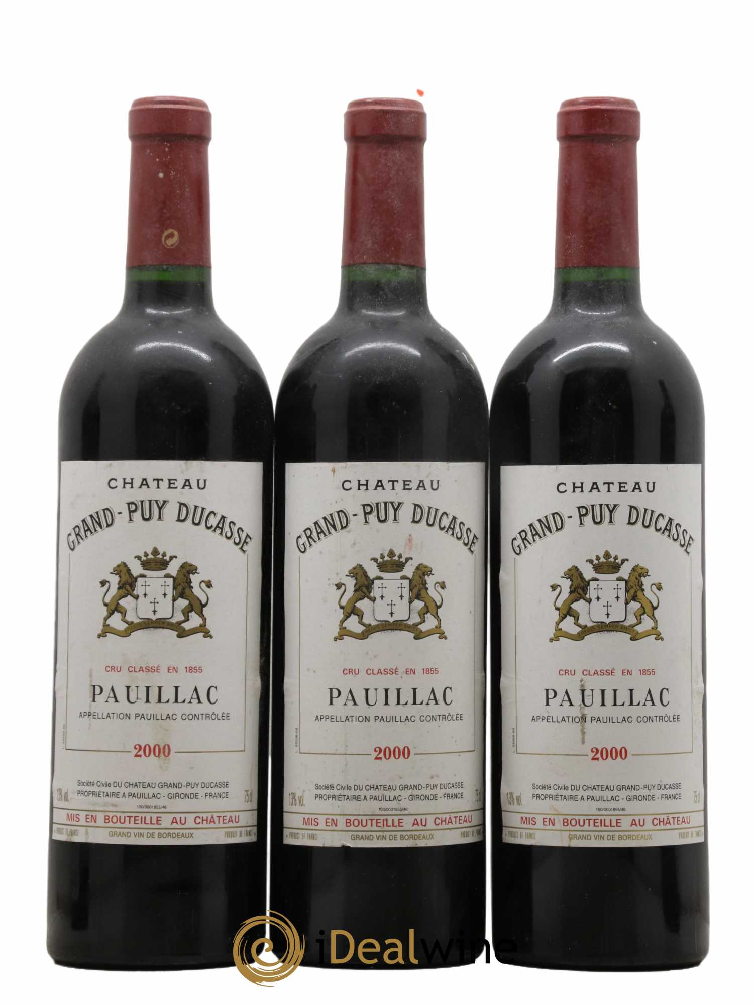 Château Grand Puy Ducasse 5ème Grand Cru Classé 2000 - Lot de 12 bouteilles - 1