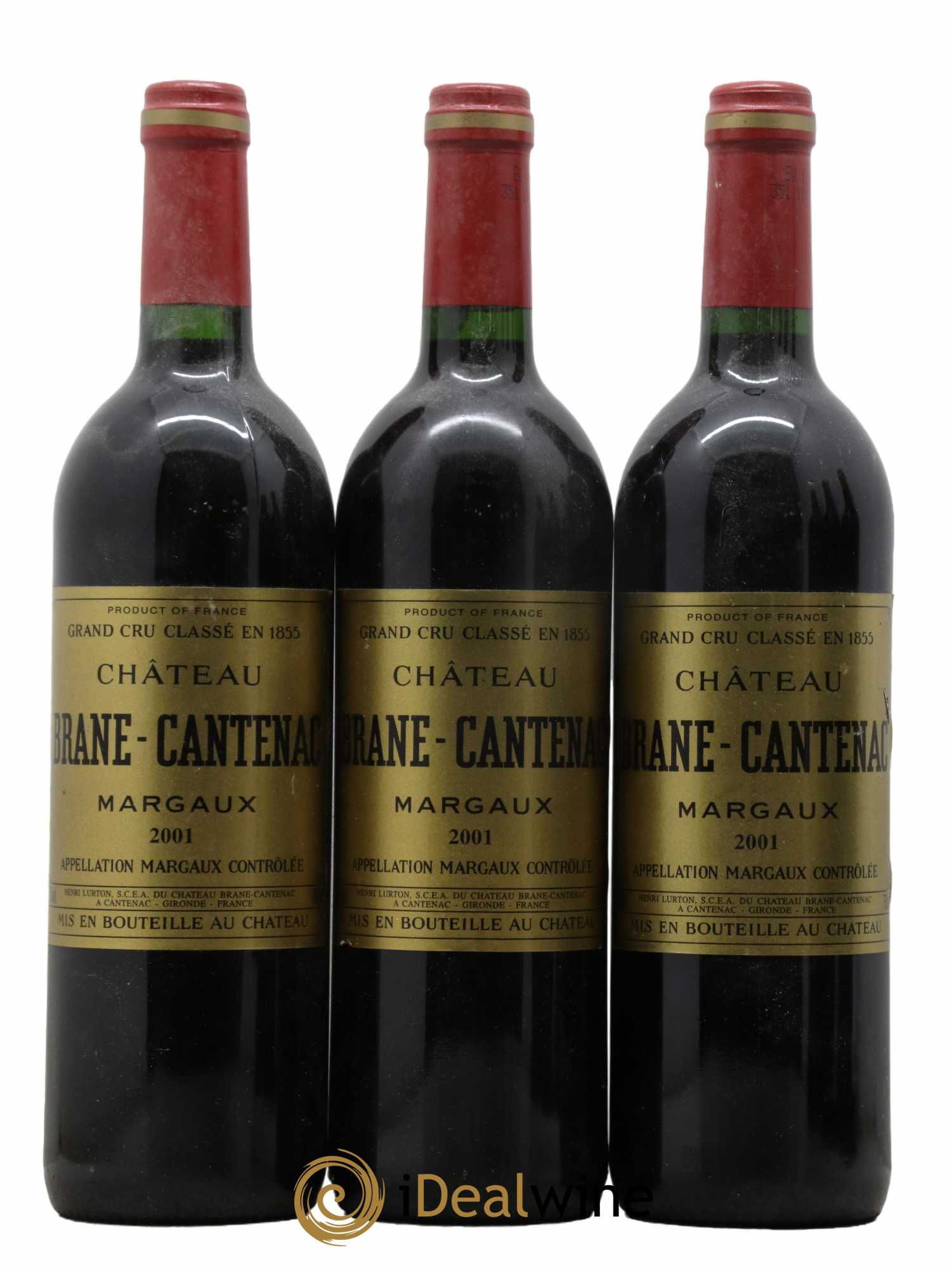 Château Brane Cantenac 2ème Grand Cru Classé 2001 - Lot de 6 bouteilles - 2