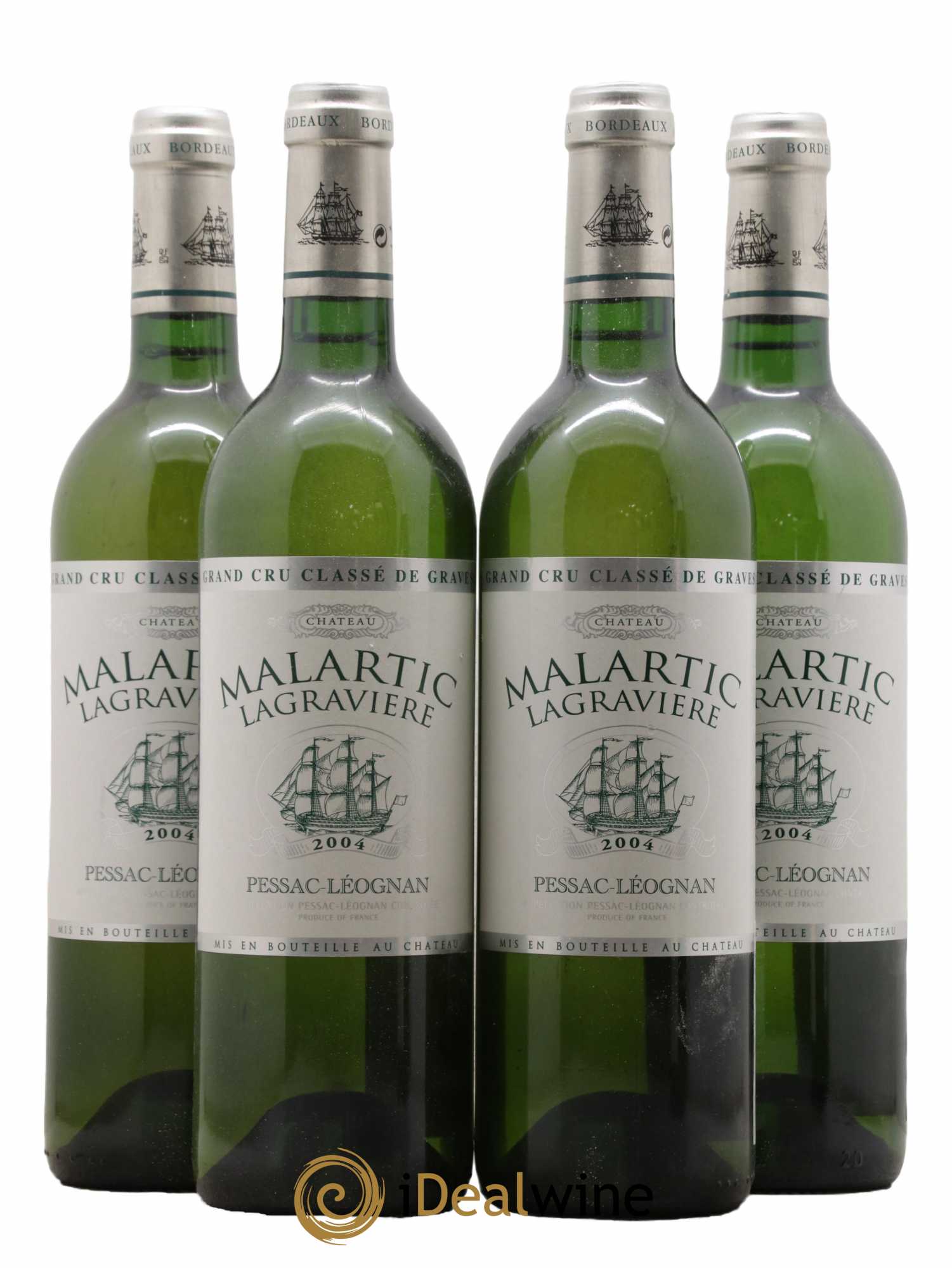 Château Malartic-Lagravière Cru Classé de Graves 2004 - Lot de 4 bouteilles - 0