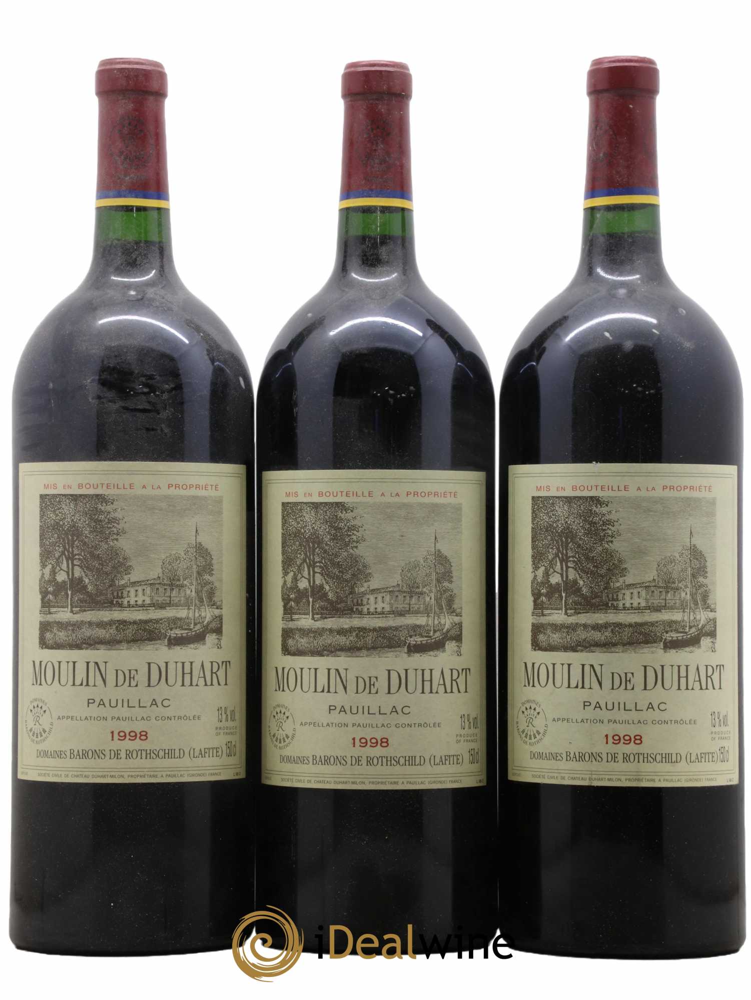 Moulin de Duhart Second Vin 1998 - Lot de 3 magnums - 0