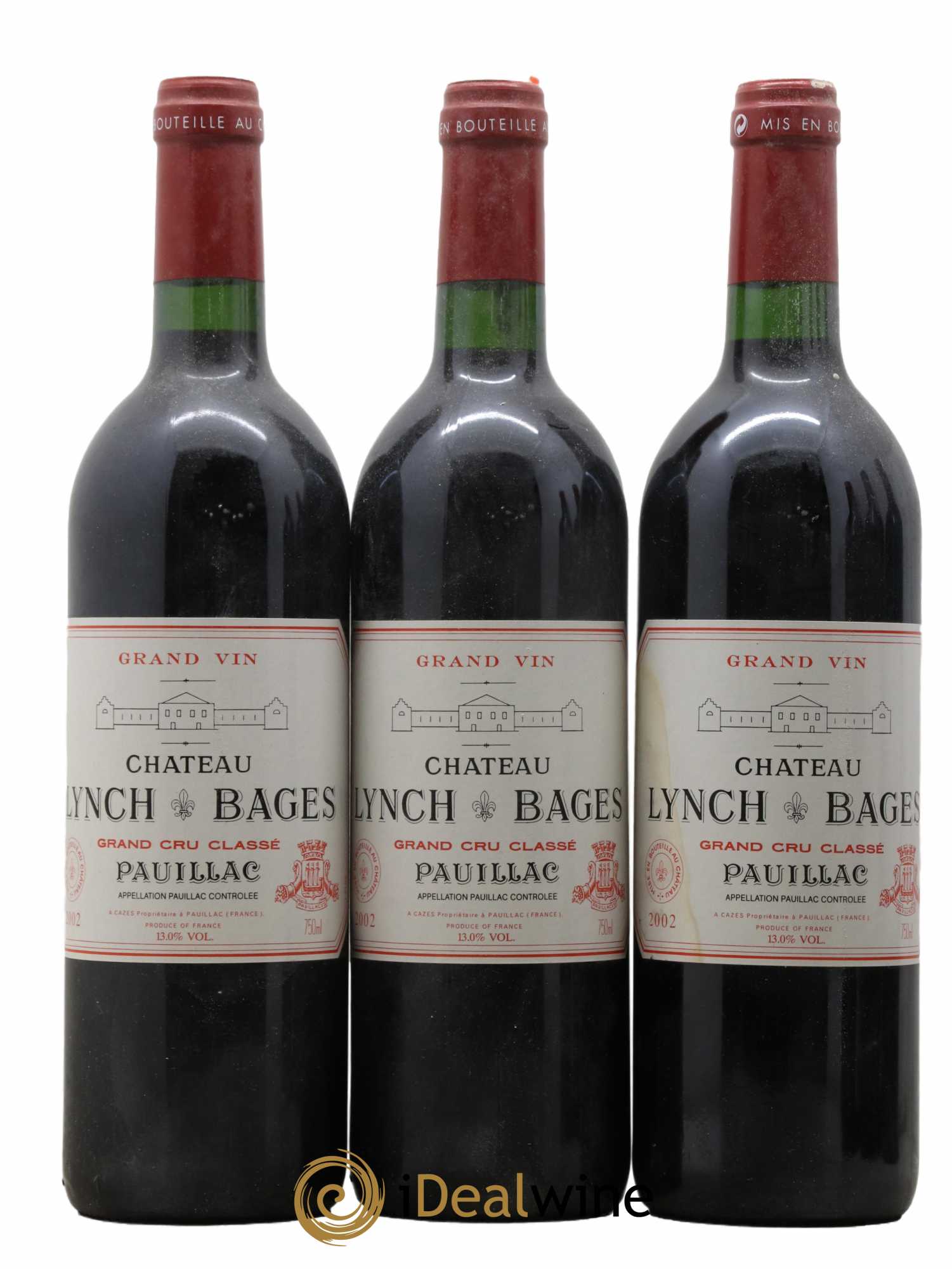 Château Lynch Bages 5ème Grand Cru Classé 2002 - Lot de 6 bouteilles - 1
