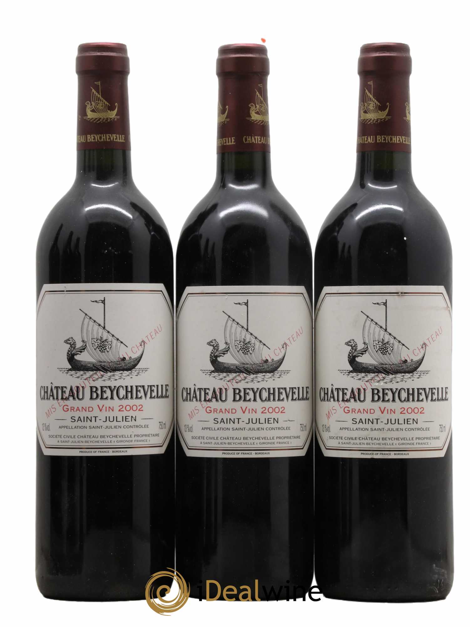 Château Beychevelle 4ème Grand Cru Classé 2002 - Lot de 6 bouteilles - 1