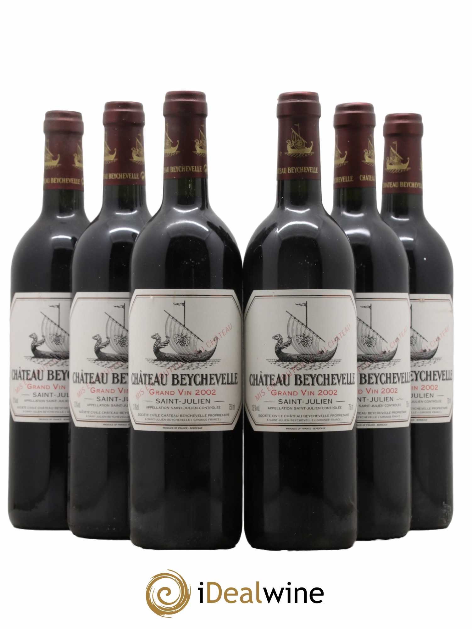 Château Beychevelle 4ème Grand Cru Classé 2002 - Lot de 6 bouteilles - 0