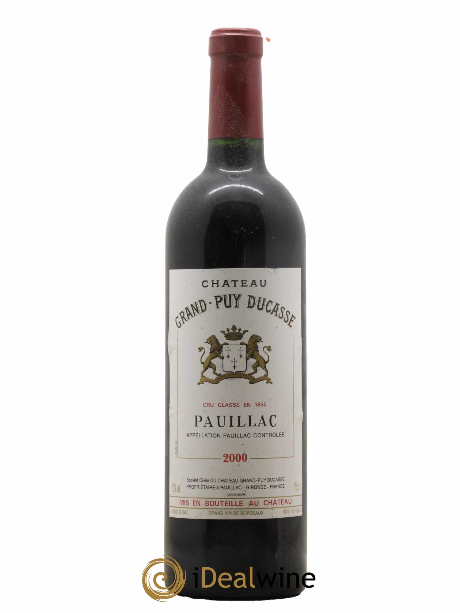 Château Grand Puy Ducasse 5ème Grand Cru Classé 2000 - Lot de 1 bouteille - 0