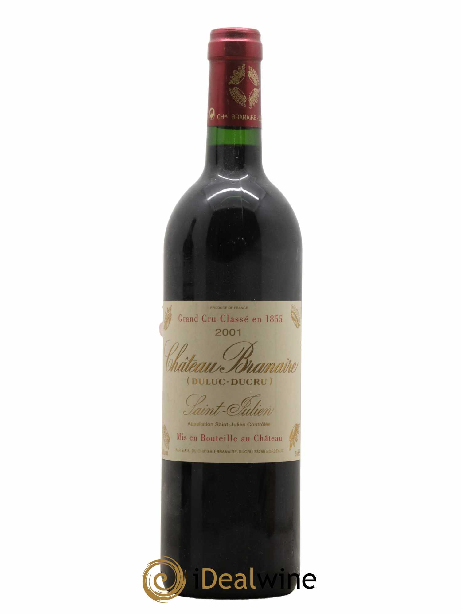 Château Branaire Ducru 4ème Grand Cru Classé 2001 - Lot de 1 bouteille - 0