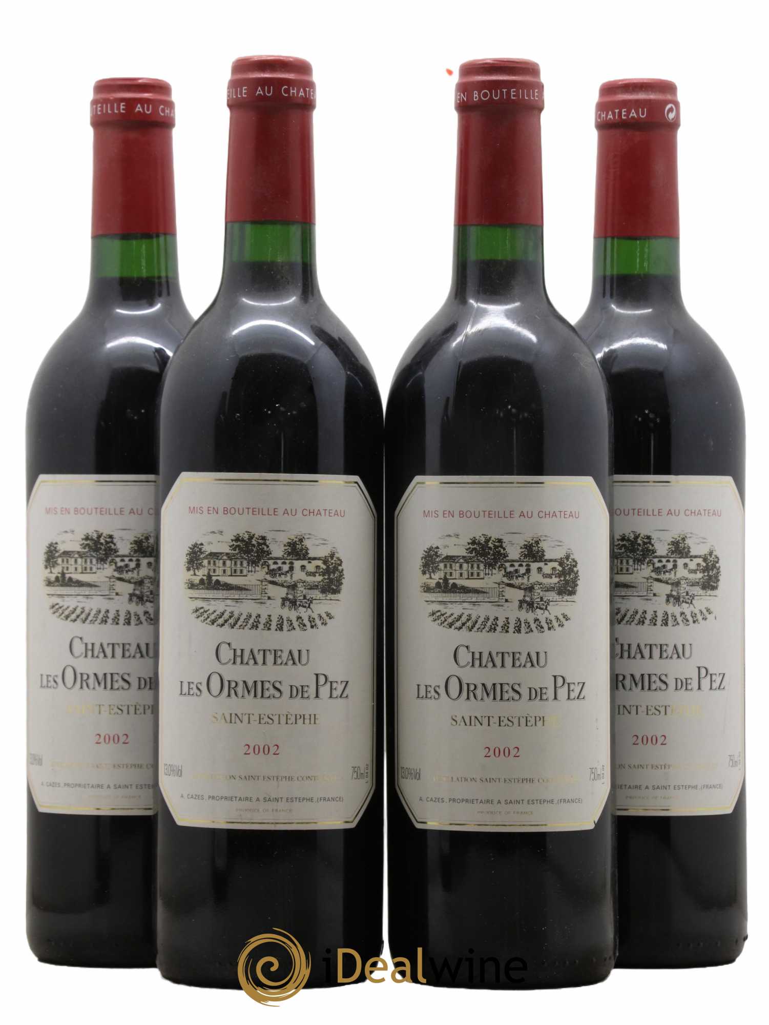 Château les Ormes de Pez 2002 - Lot de 4 bouteilles - 0
