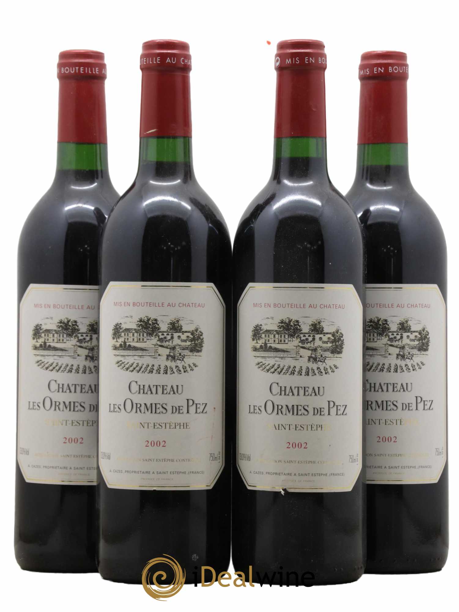 Château les Ormes de Pez 2002 - Lot de 4 bouteilles - 0
