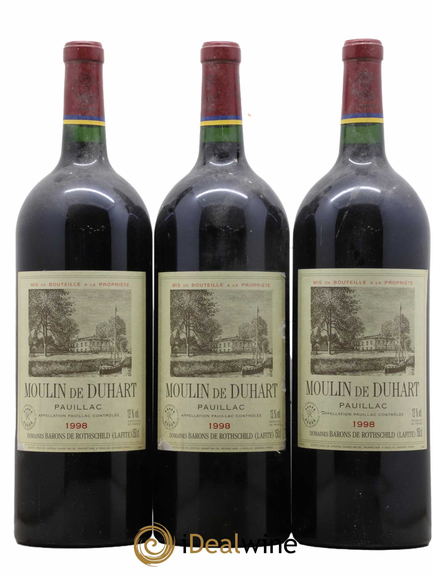 Moulin de Duhart Second Vin 1998 - Lot de 3 magnums - 0