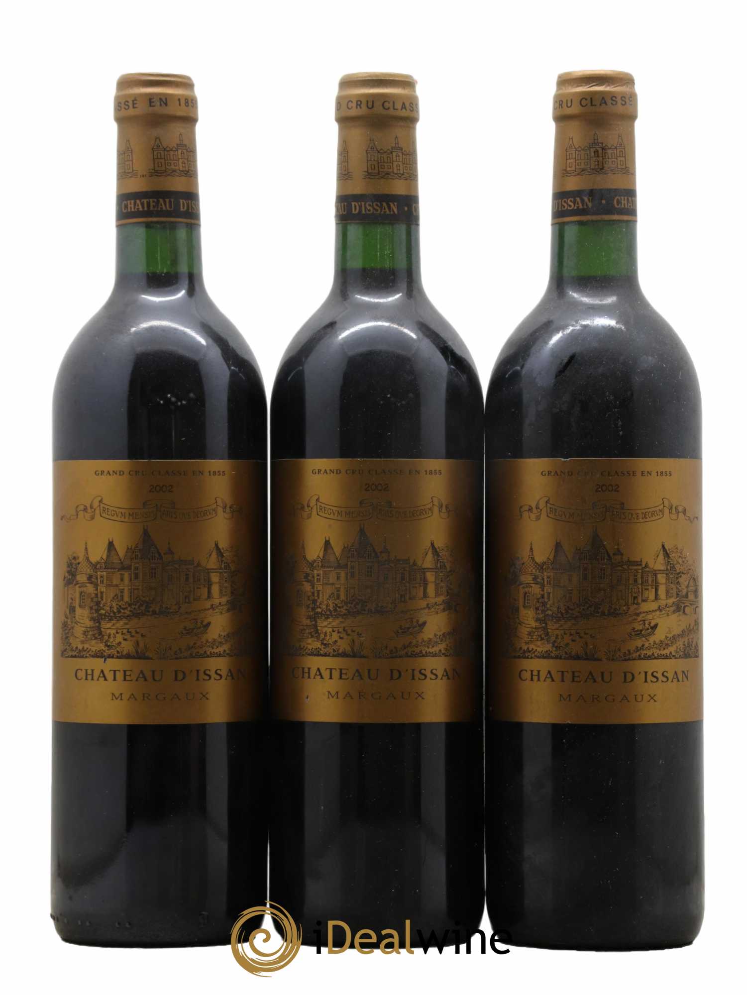 Château d'Issan 3ème Grand Cru Classé 2002 - Lot de 3 bouteilles - 0