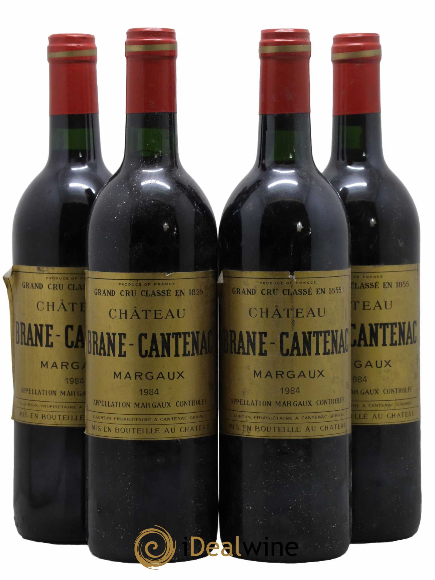 Château Brane Cantenac 2ème Grand Cru Classé 1984 - Lot de 4 bouteilles - 0