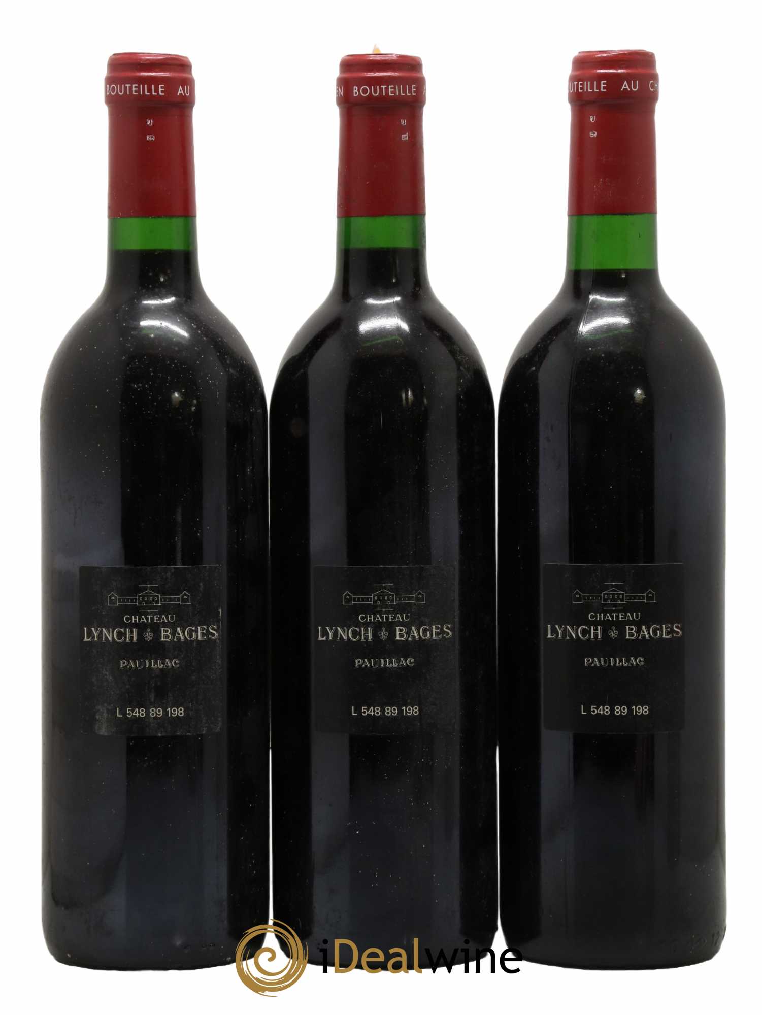Château Lynch Bages 5ème Grand Cru Classé 1989 - Lot de 3 bouteilles - 1