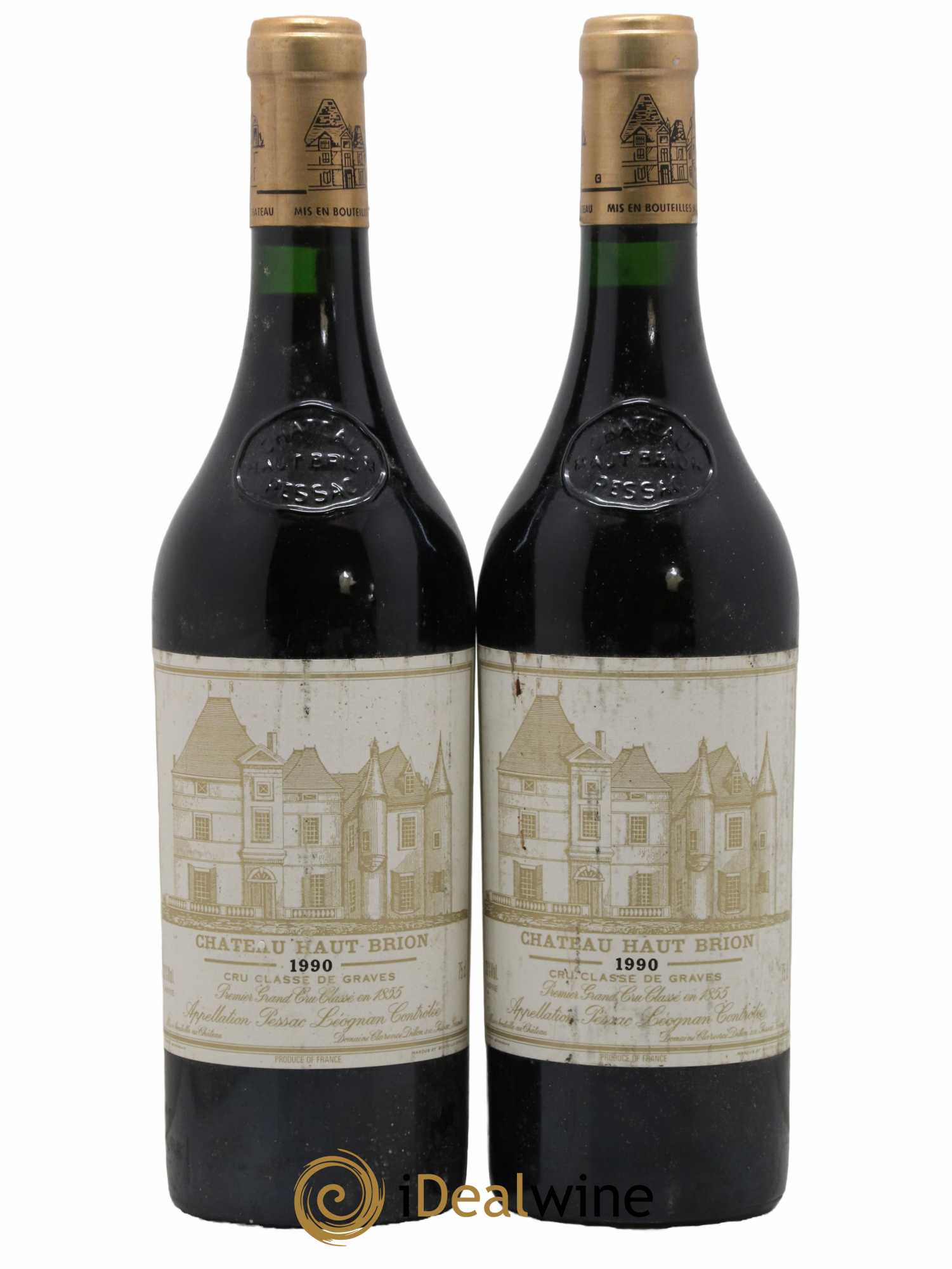 Château Haut Brion 1er Grand Cru Classé 1990 - Lot de 2 bouteilles - 0
