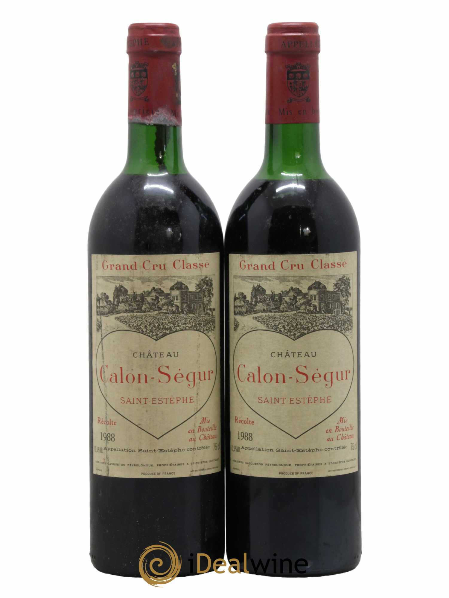 Château Calon Ségur 3ème Grand Cru Classé 1988 - Lot de 2 bouteilles - 0