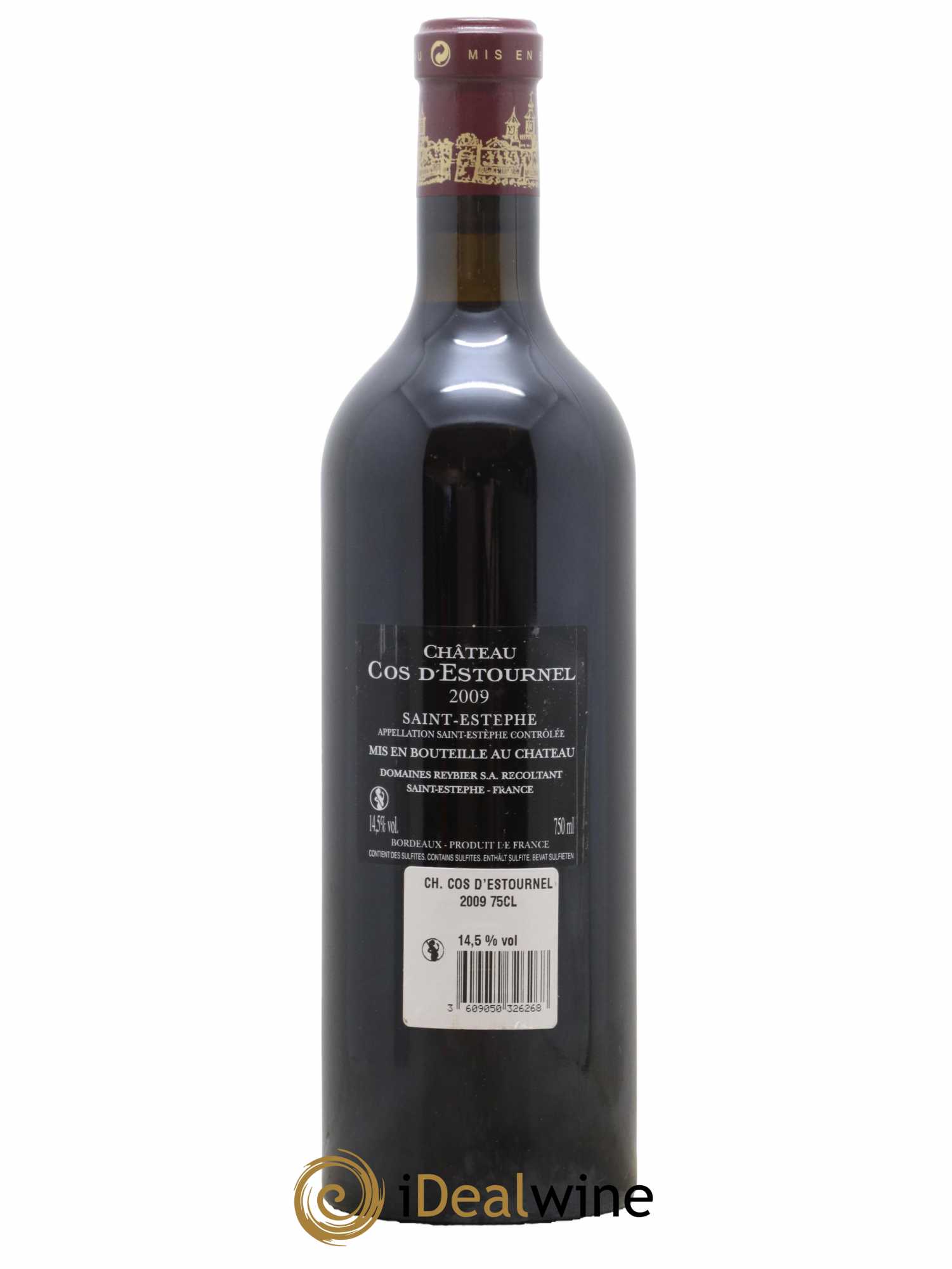 Cos d'Estournel 2ème Grand Cru Classé 2009 - Lot de 1 bouteille - 1