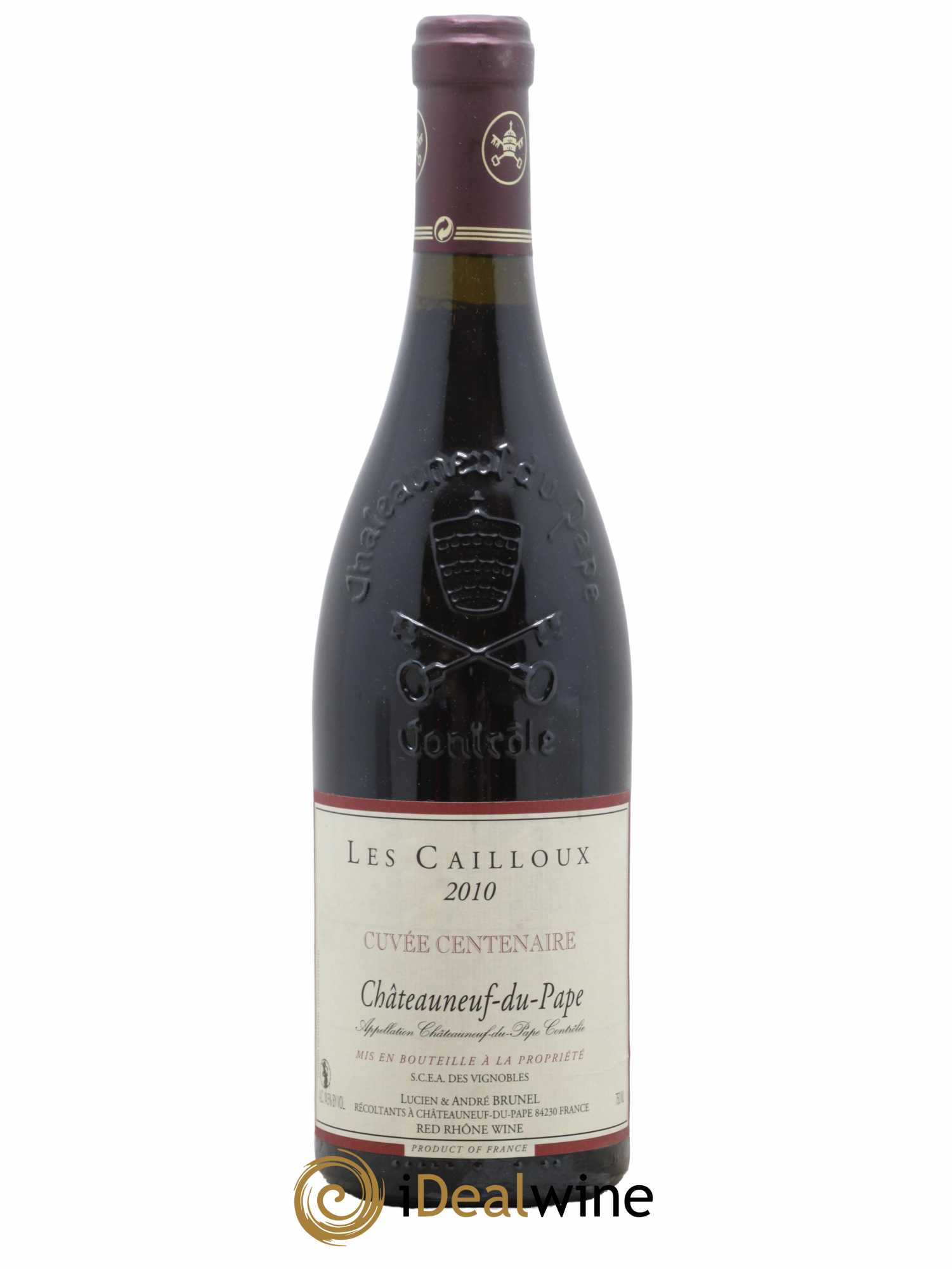 Châteauneuf-du-Pape Les Cailloux Cuvée Centenaire André Brunel 2010 - Lot de 1 bouteille - 0