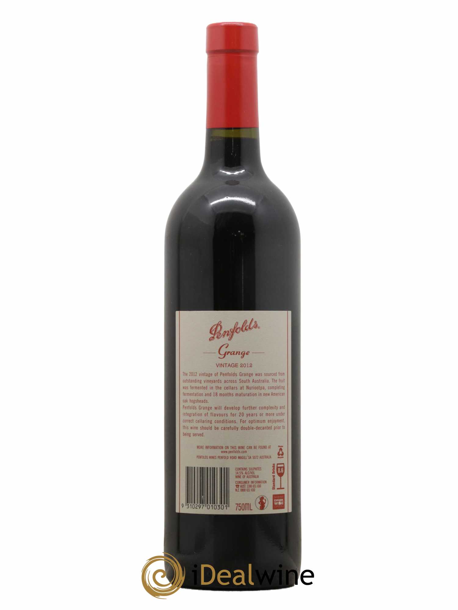 South Australia Penfolds Wines Grange Bin 95 2012 - Lot de 1 bouteille - 1
