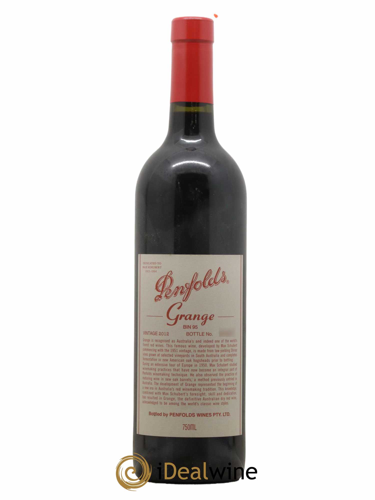 South Australia Penfolds Wines Grange Bin 95 2012 - Lot de 1 bouteille - 0