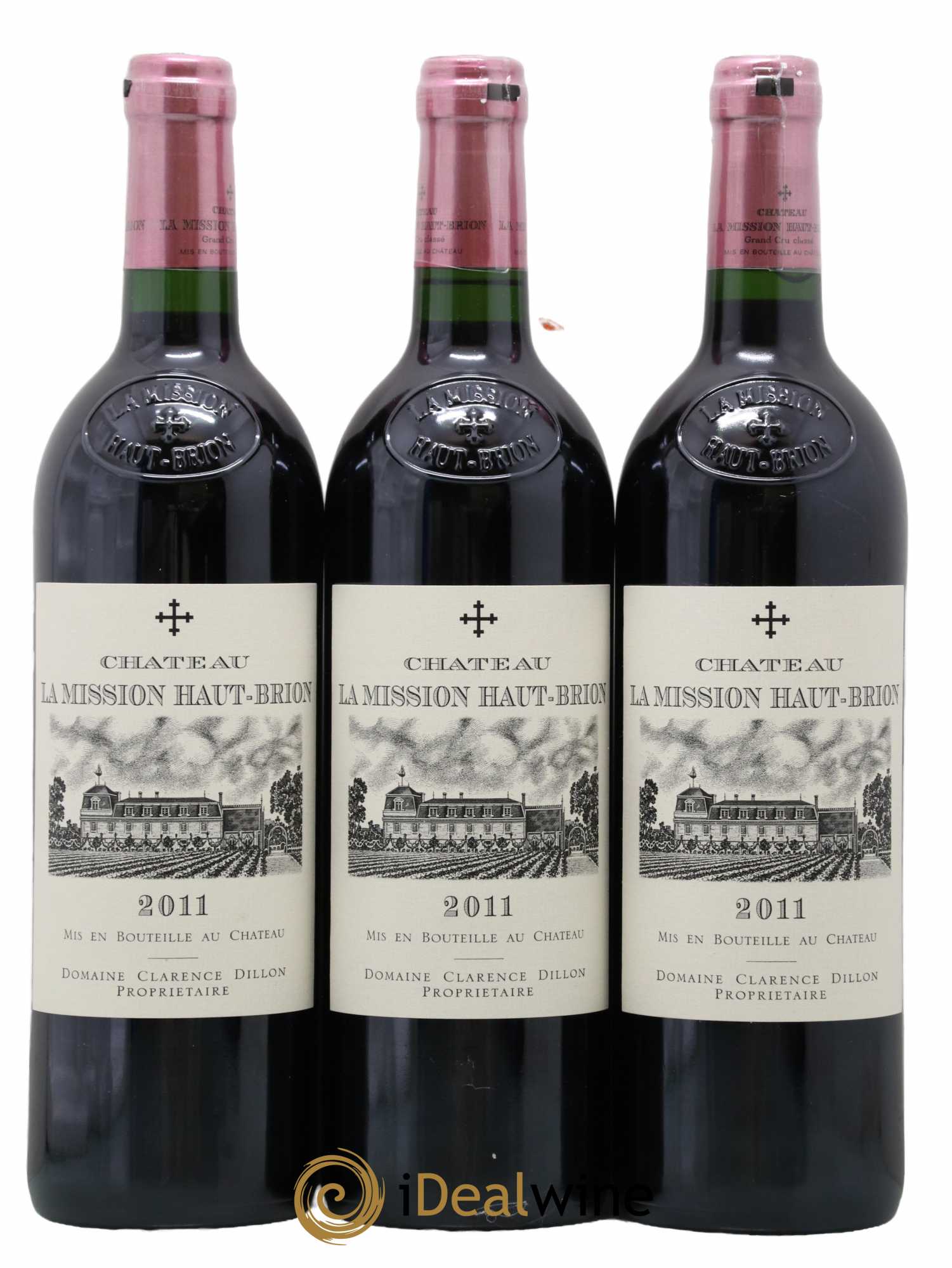 Château la Mission Haut-Brion Cru Classé de Graves 2011 - Lot de 3 bouteilles - 0