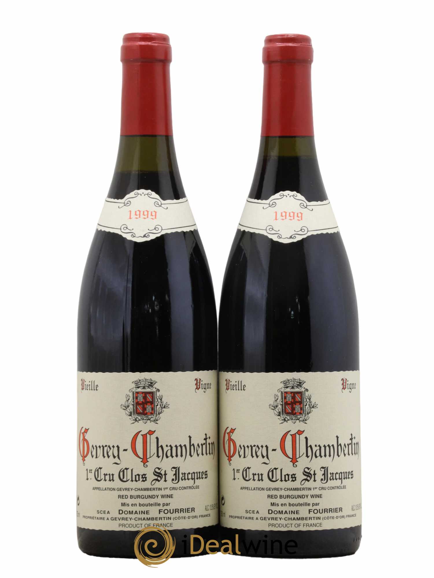 Gevrey-Chambertin 1er Cru Clos Saint-Jacques Vieille Vigne Fourrier (Domaine) 1999 - Lot de 2 bouteilles - 0