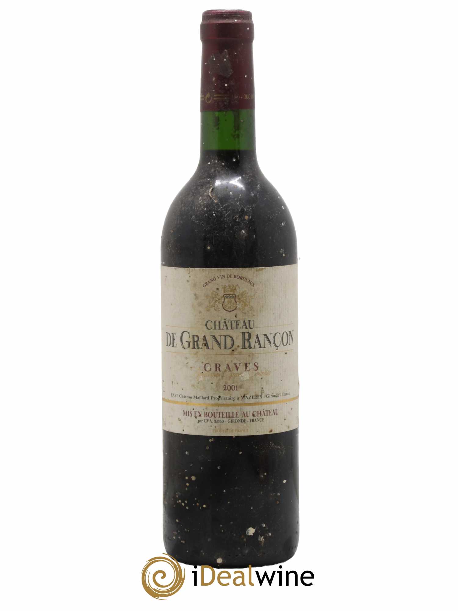 Graves Chateau De Grand Rançon 2001 - Lot de 1 bouteille - 0