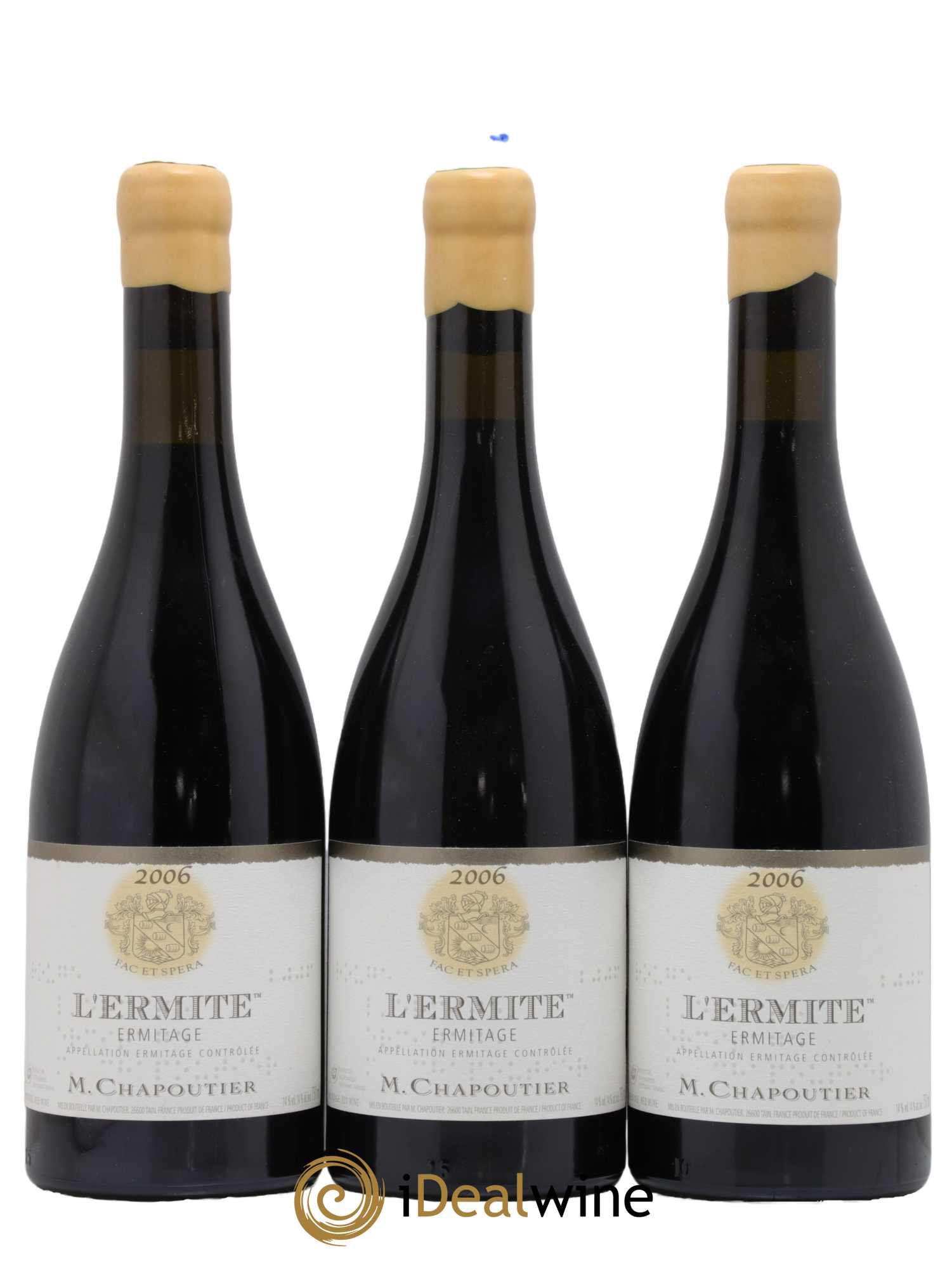 Hermitage Ermitage l'Ermite Chapoutier 2006 - Lot de 3 bouteilles - 0