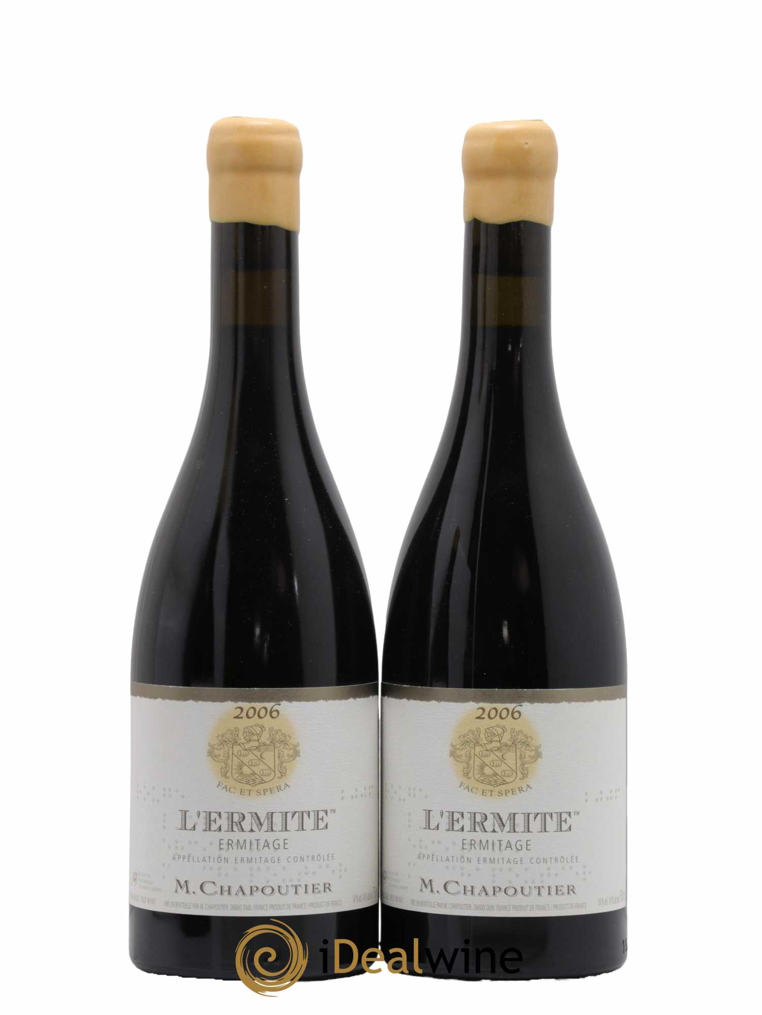 Hermitage Ermitage l'Ermite Chapoutier 2006 - Lot de 2 bouteilles - 0