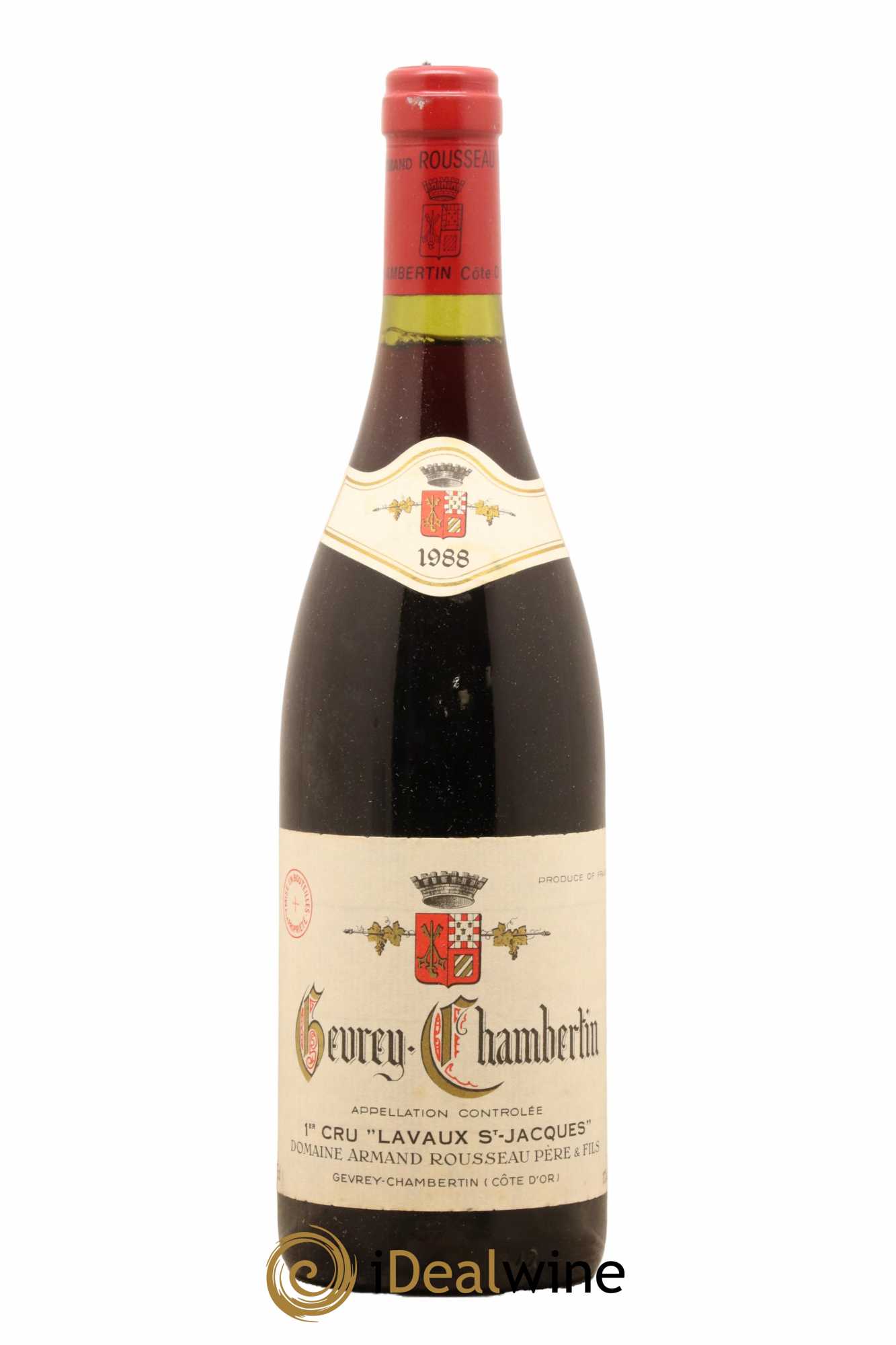 Gevrey-Chambertin 1er Cru Lavaux Saint Jacques Armand Rousseau (Domaine) 1988 - Lot de 1 bouteille - 0