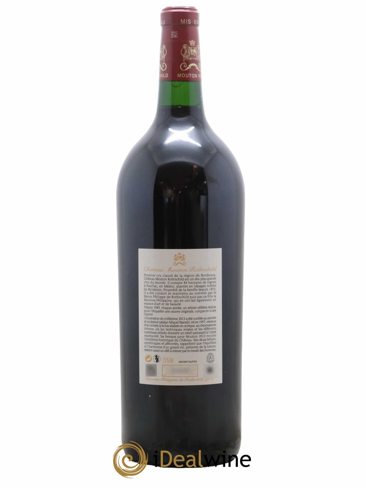 Château Mouton Rothschild 1er Grand Cru Classé 2012 - Lot de 1 magnum - 1