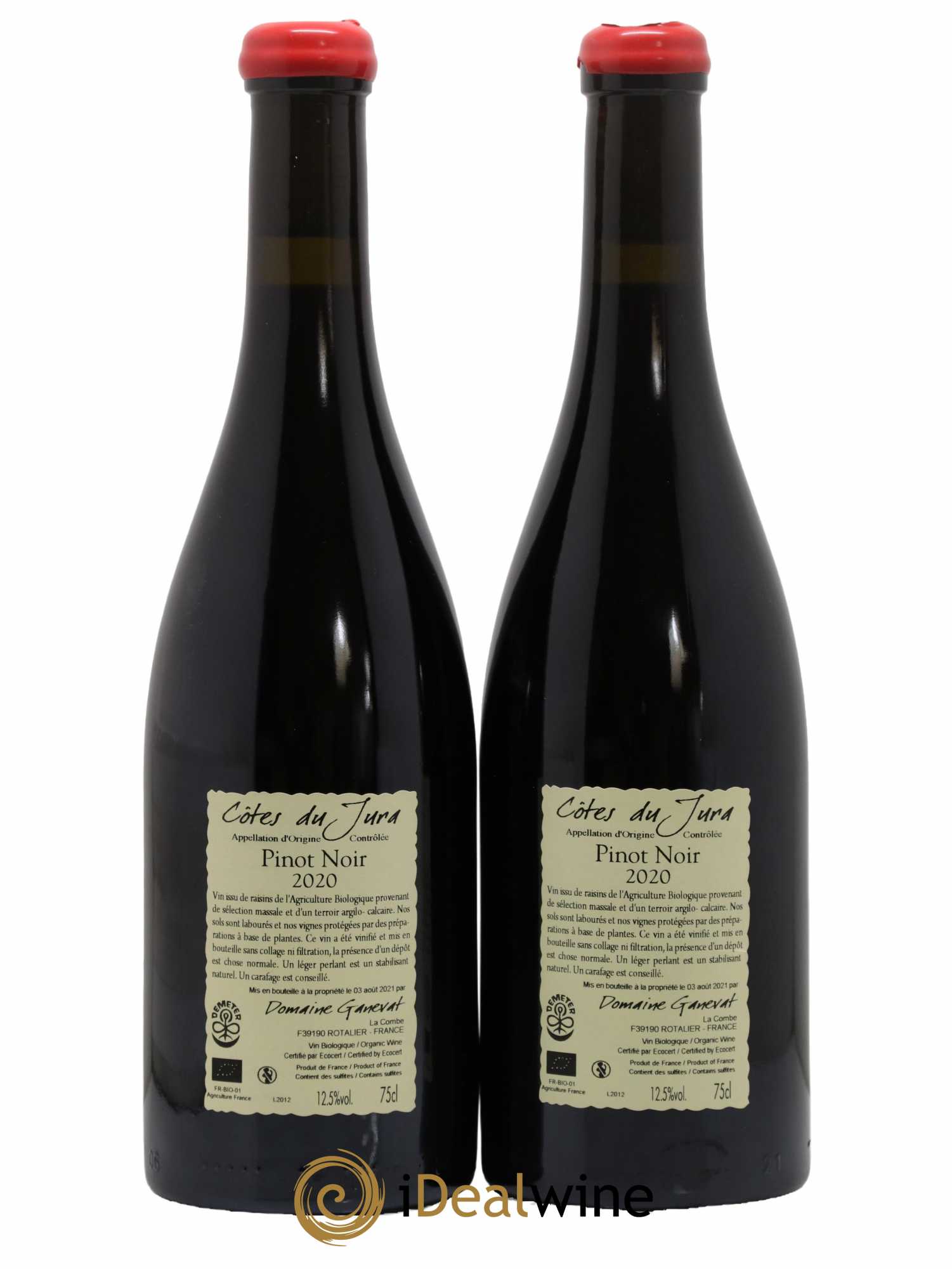 Côtes du Jura Cuvée Julien Jean-François Ganevat (Domaine) 2020 - Lot de 2 bouteilles - 1