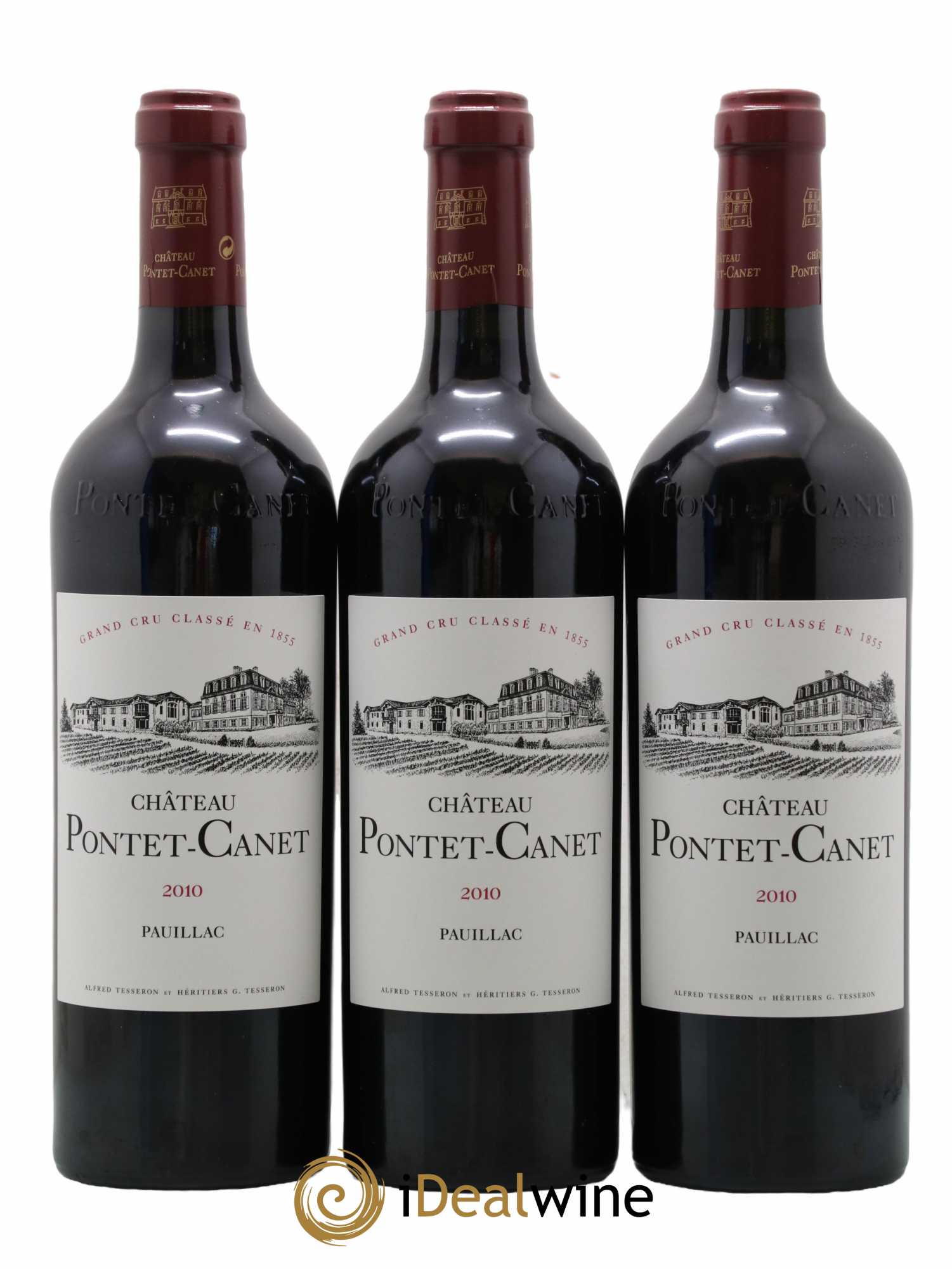 Château Pontet Canet 5ème Grand Cru Classé 2010 - Lot de 12 bouteilles - 1