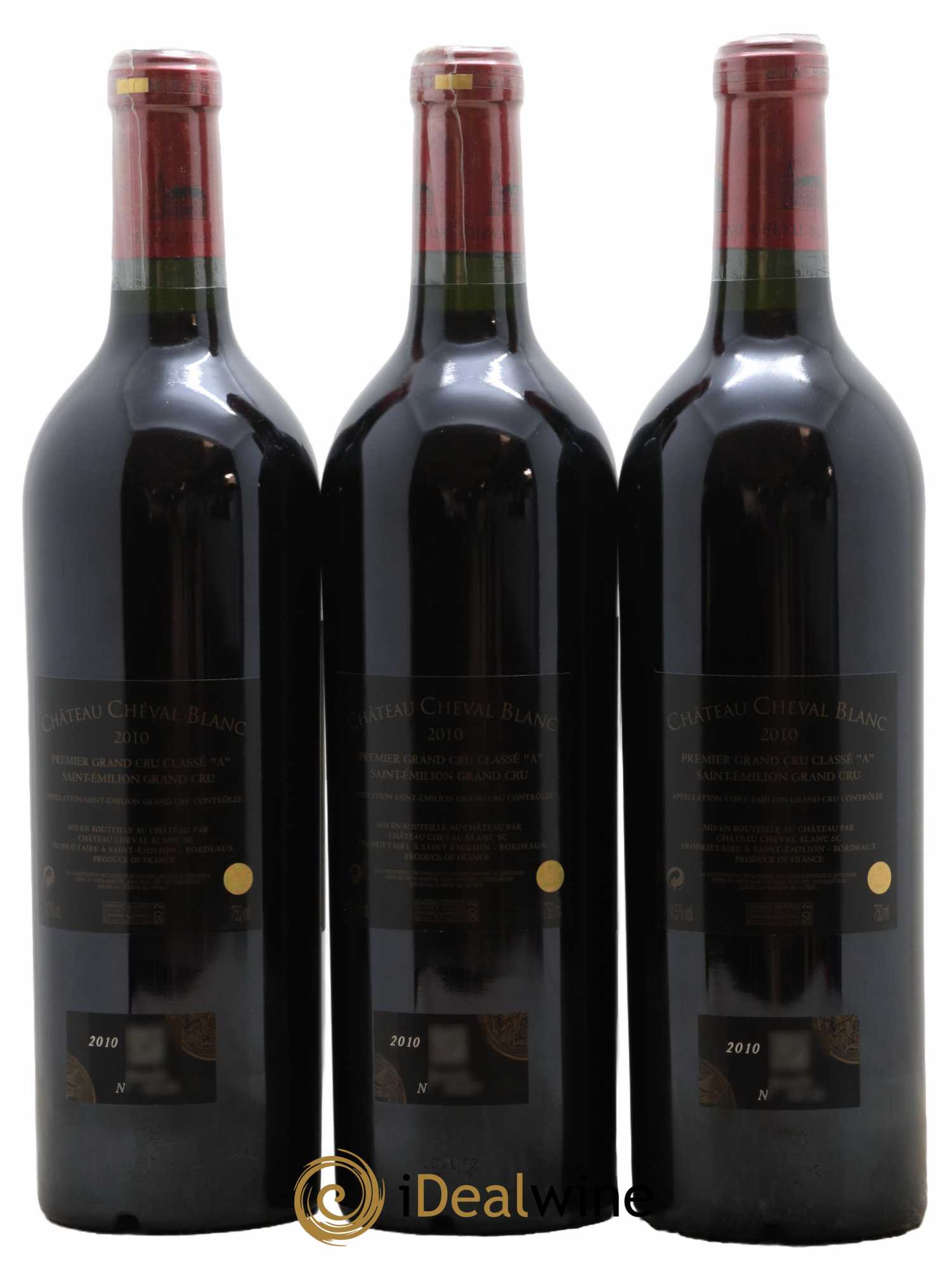 Château Cheval Blanc 1er Grand Cru Classé A  2010 - Lot of 6 bottles - 2