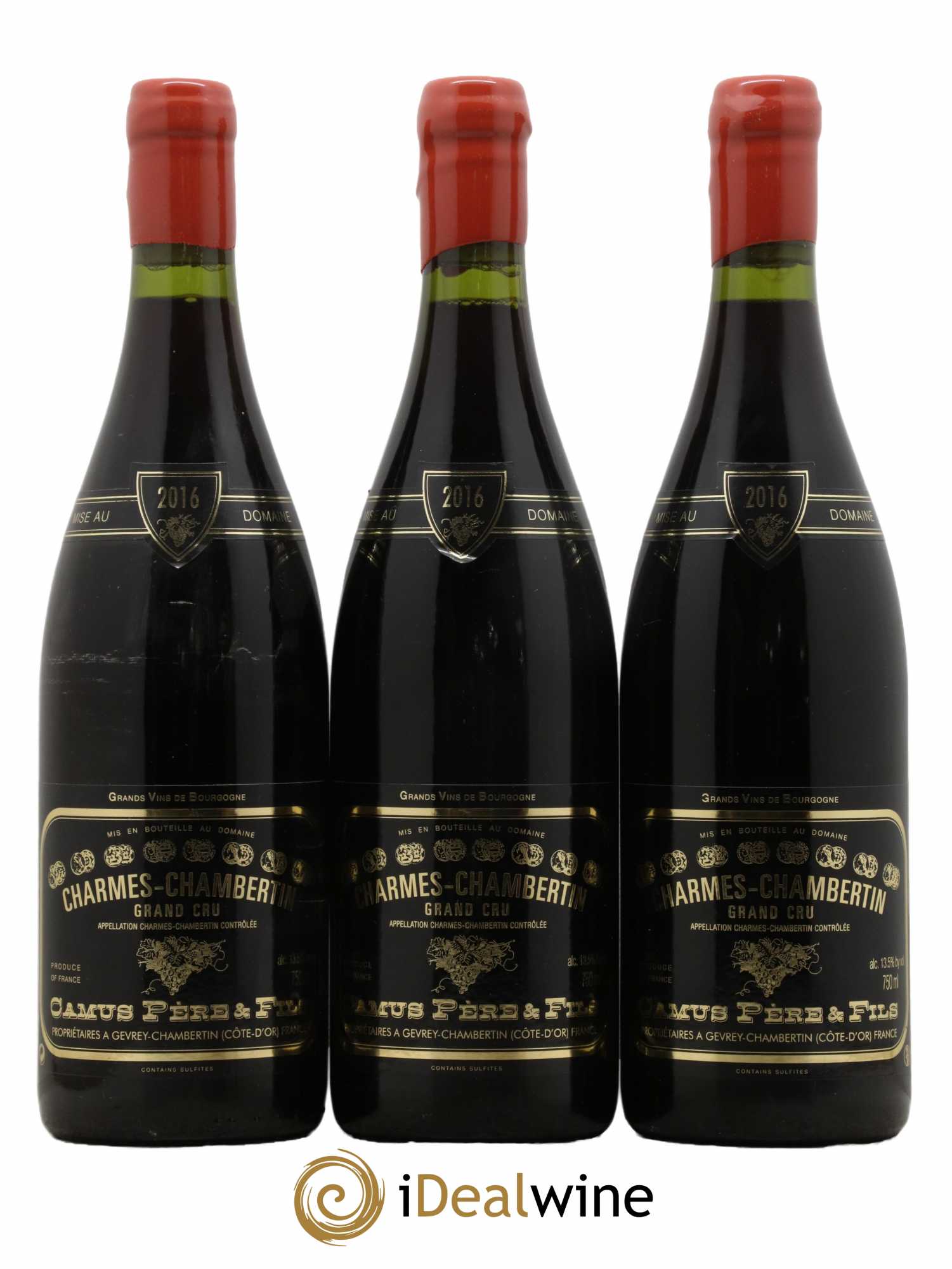Charmes-Chambertin Grand Cru Camus Père et Fils (Domaine) 2016 - Lot de 3 bouteilles - 0