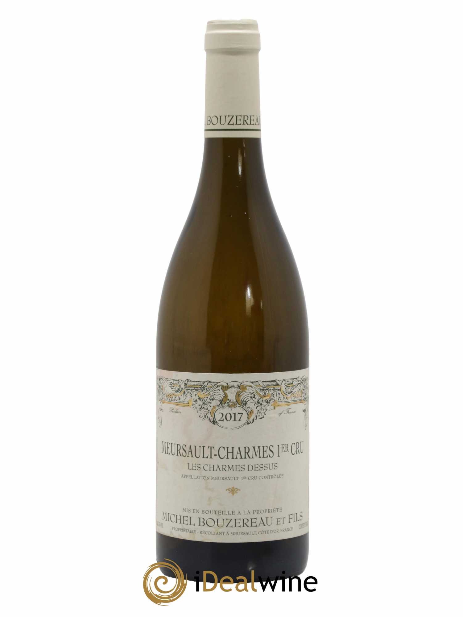 Meursault 1er Cru Charmes Les Charmes Dessus Michel Bouzereau et Fils (Domaine) 2017 - Lot de 1 bouteille - 0
