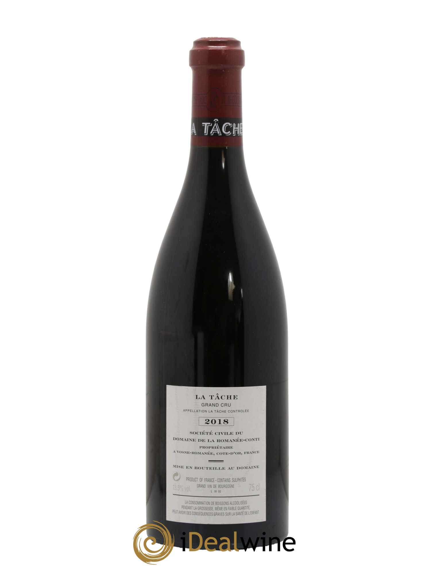 La Tâche Grand Cru Domaine de la Romanée-Conti 2018 - Lot de 1 bouteille - 1