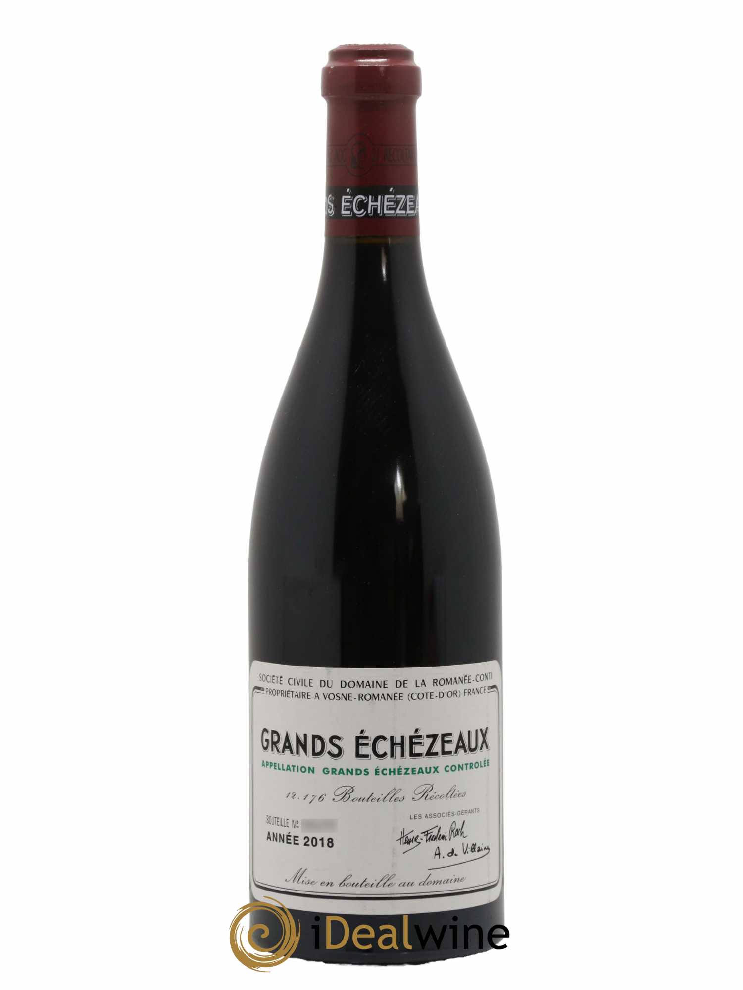 Grands-Echezeaux Grand Cru Domaine de la Romanée-Conti 2018 - Lot de 1 bouteille - 0