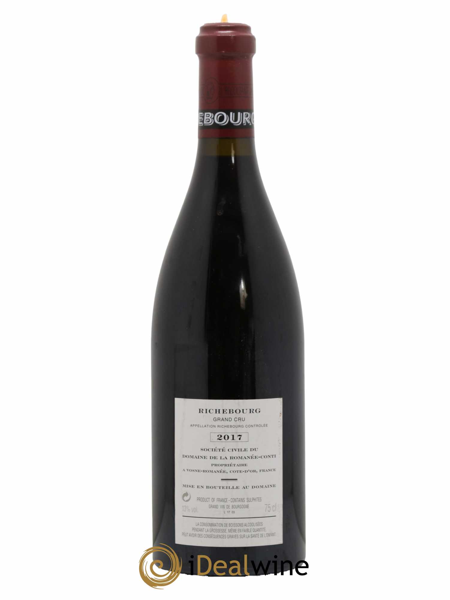 Richebourg Grand Cru Domaine de la Romanée-Conti 2017 - Lot de 1 bouteille - 1