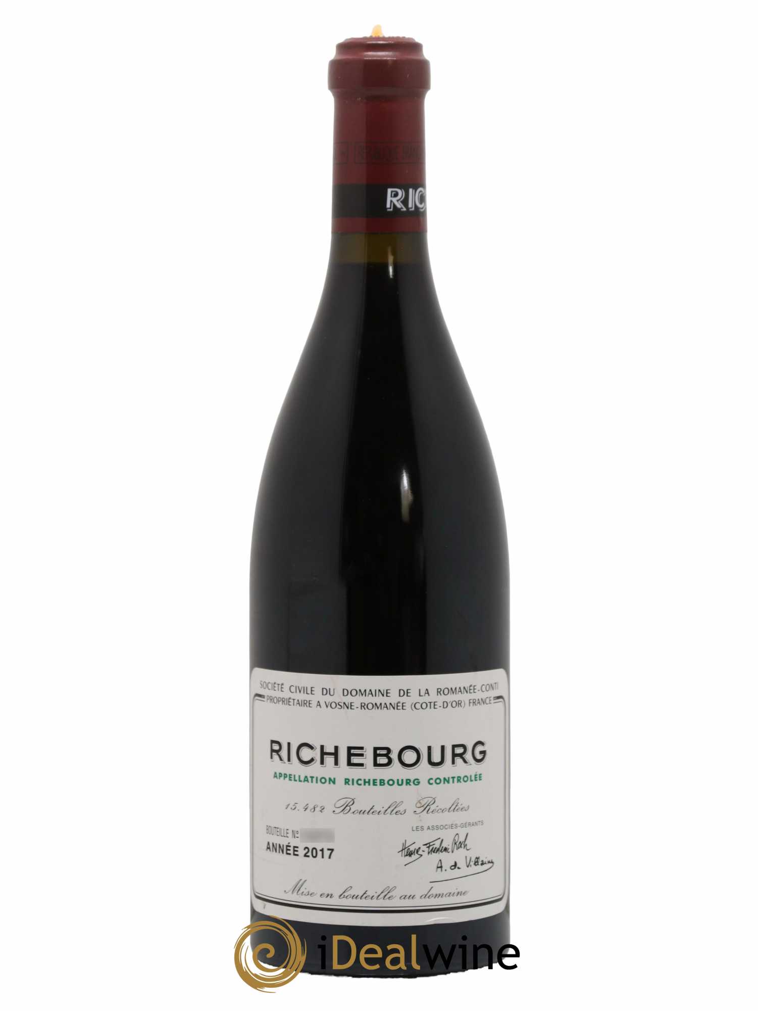 Richebourg Grand Cru Domaine de la Romanée-Conti 2017 - Lot de 1 bouteille - 0