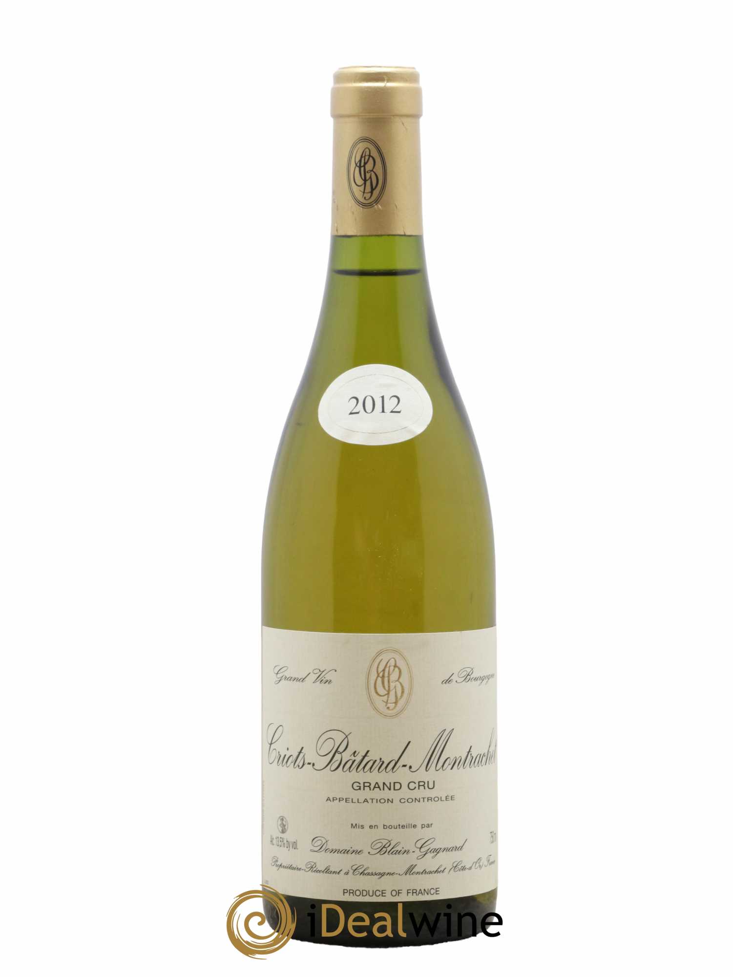 Criots-Bâtard-Montrachet Grand Cru Blain-Gagnard (Domaine) 2012 - Lot de 1 bouteille - 0