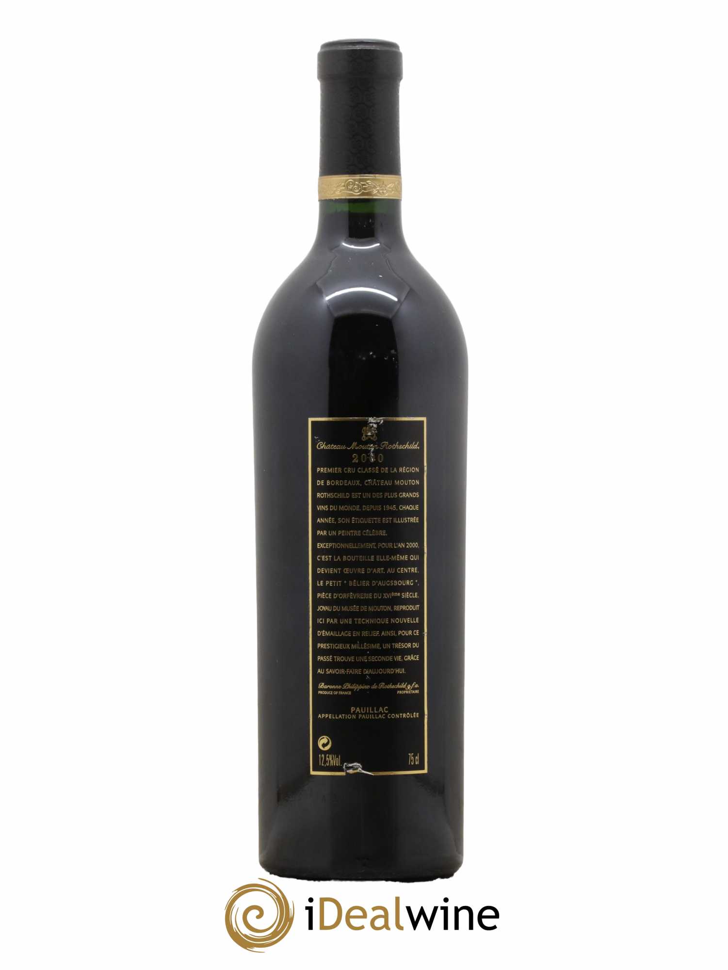 Château Mouton Rothschild 1er Grand Cru Classé 2000 - Lot de 1 bouteille - 1