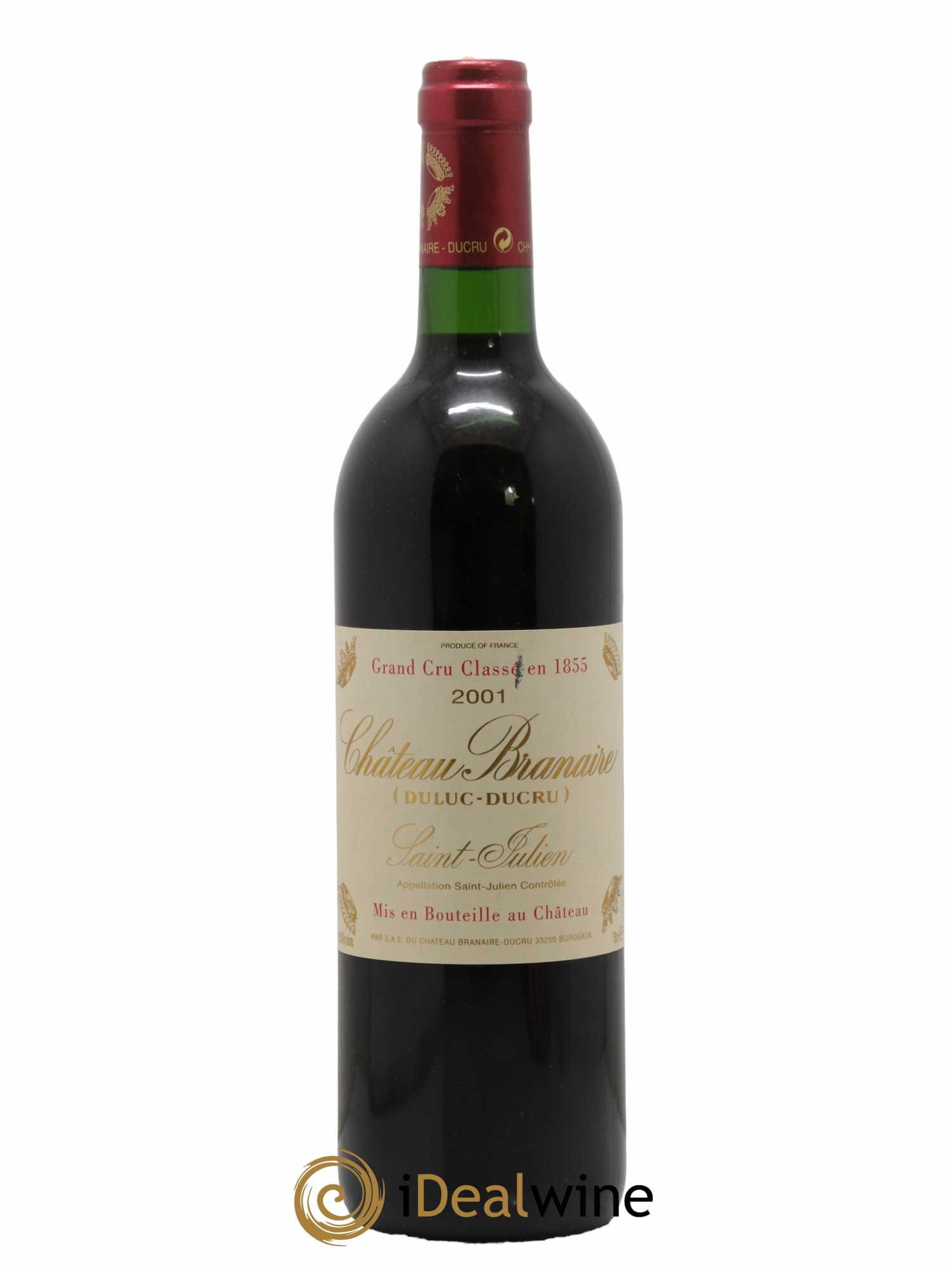 Château Branaire Ducru 4ème Grand Cru Classé 2001 - Lot de 1 bouteille - 0