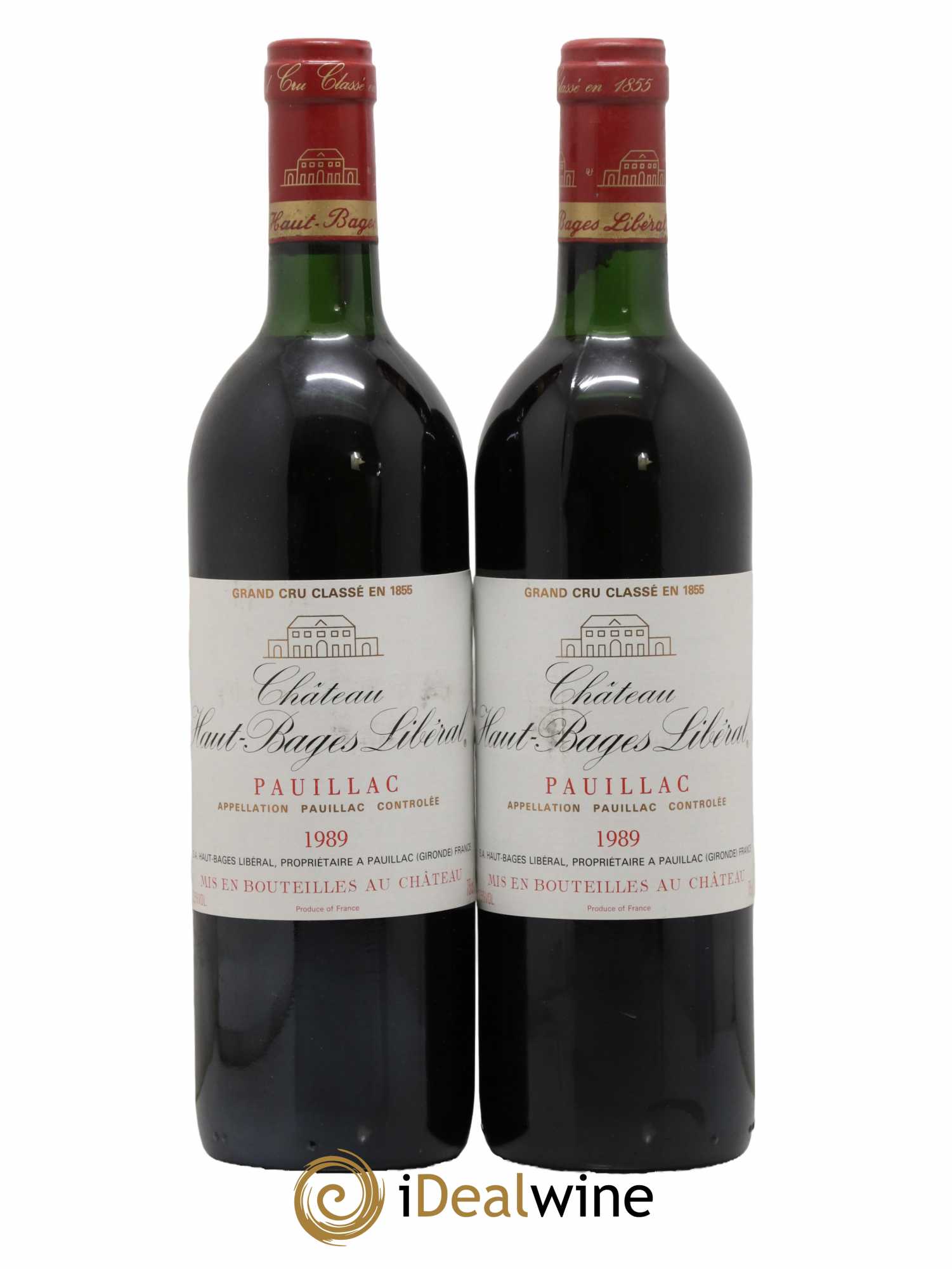 Château Haut Bages Libéral 5ème Grand Cru Classé 1989 - Lot de 2 bouteilles - 0