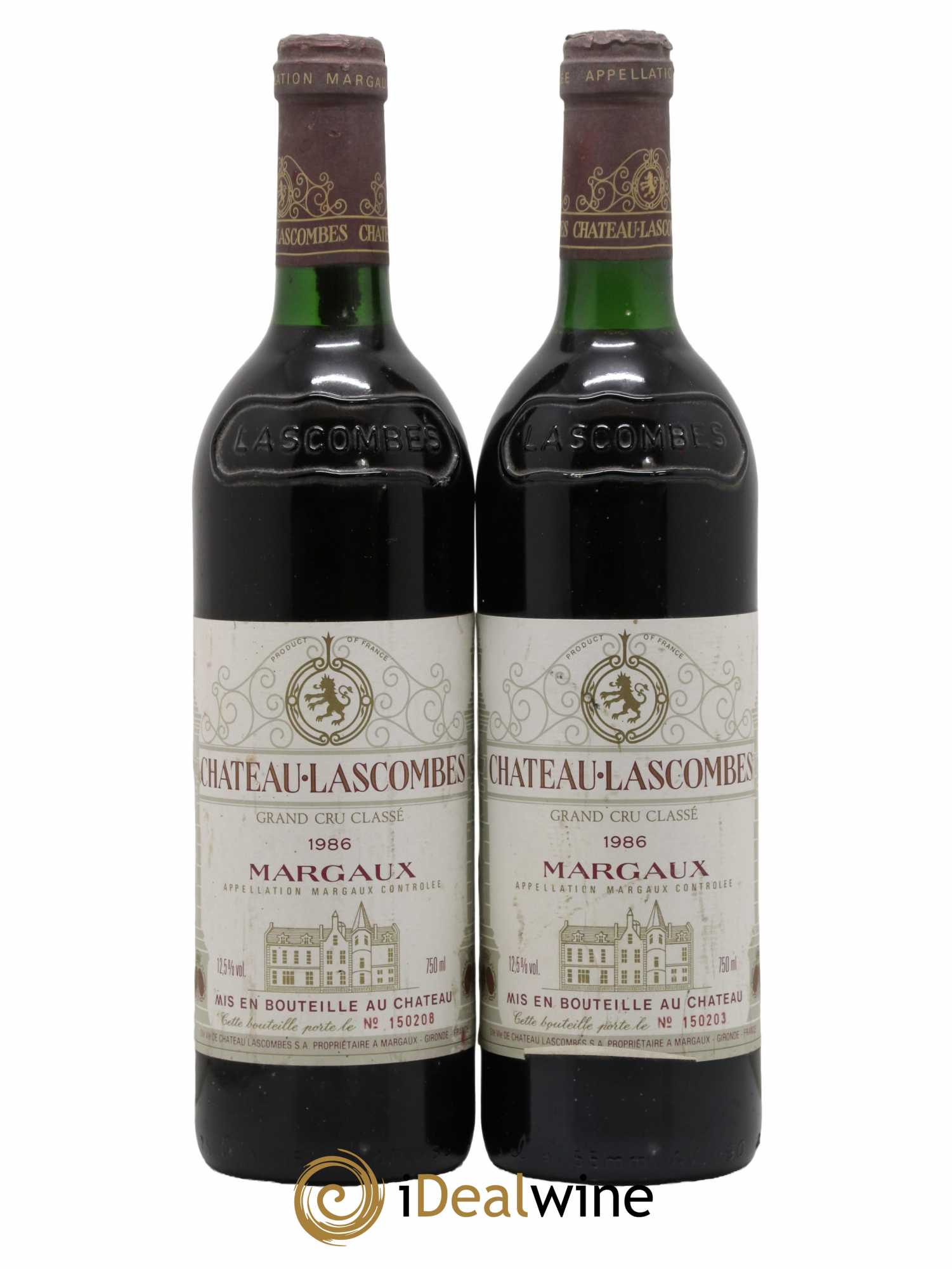 Château Lascombes 2ème Grand Cru Classé 1986 - Lot de 2 bouteilles - 0