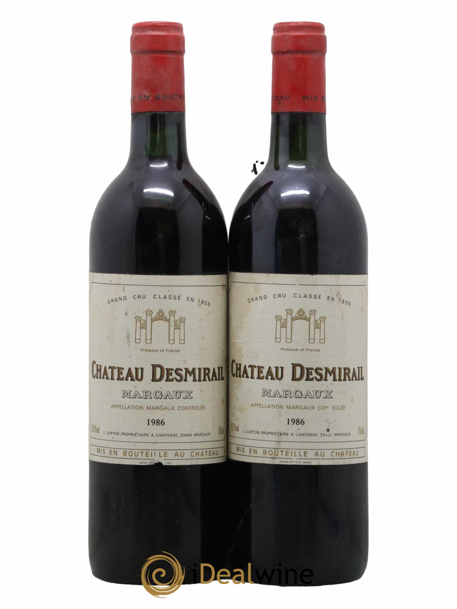 Château Desmirail 3ème Grand Cru Classé 1986 - Lot de 2 bouteilles - 0