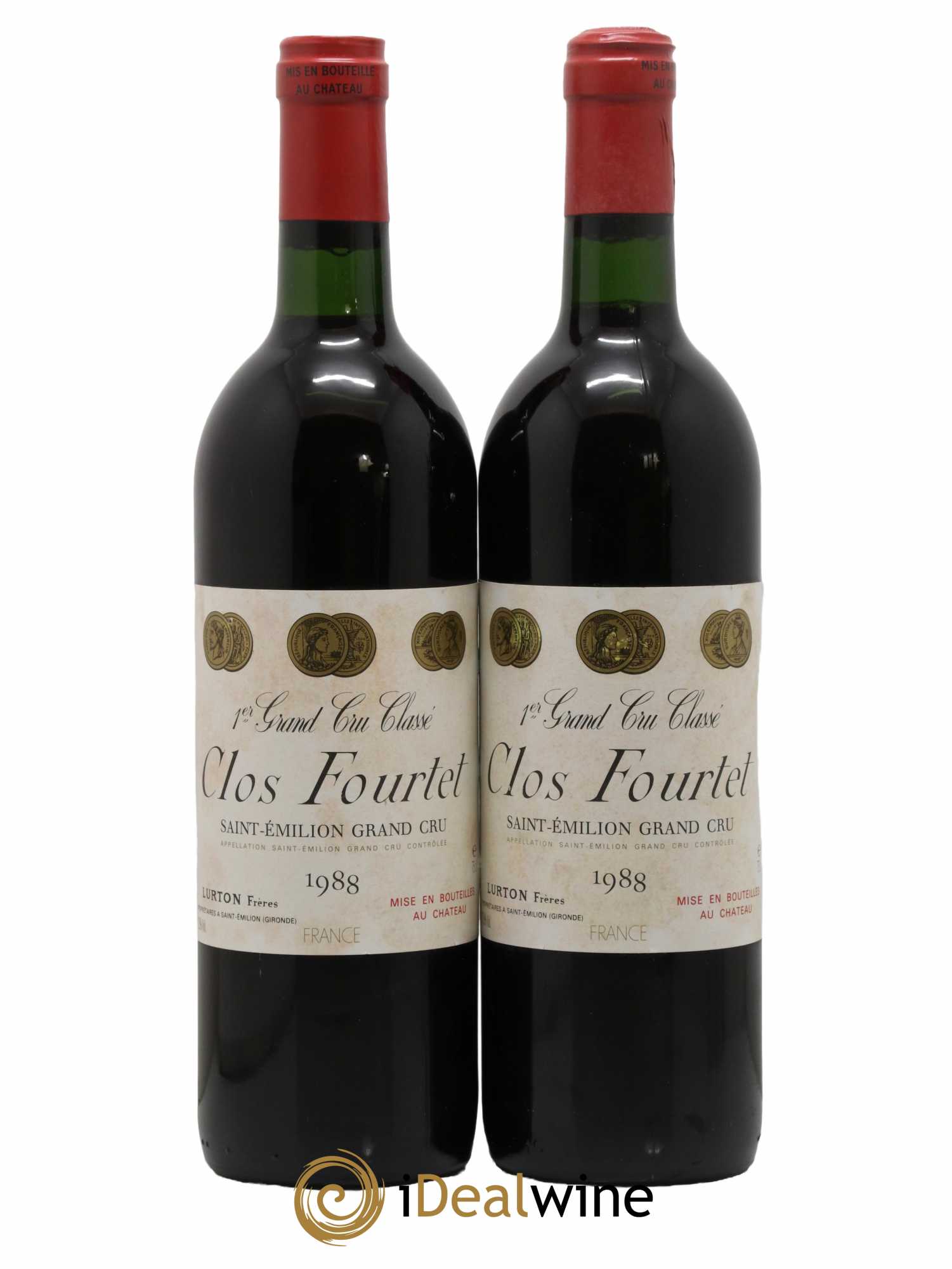 Clos Fourtet 1er Grand Cru Classé B 1988 - Lot de 2 bouteilles - 0
