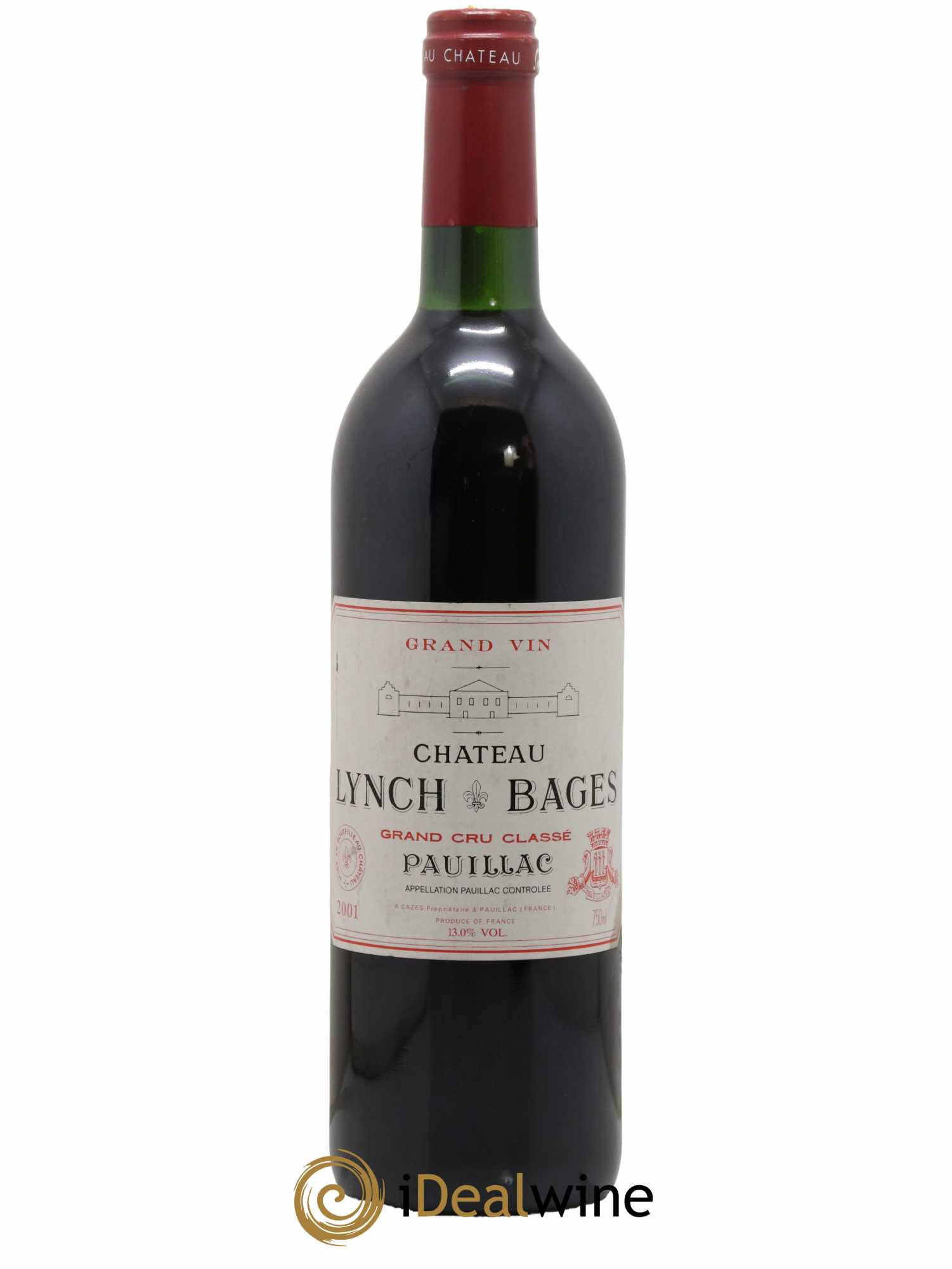 Château Lynch Bages 5ème Grand Cru Classé 2001 - Lot de 1 bouteille - 0
