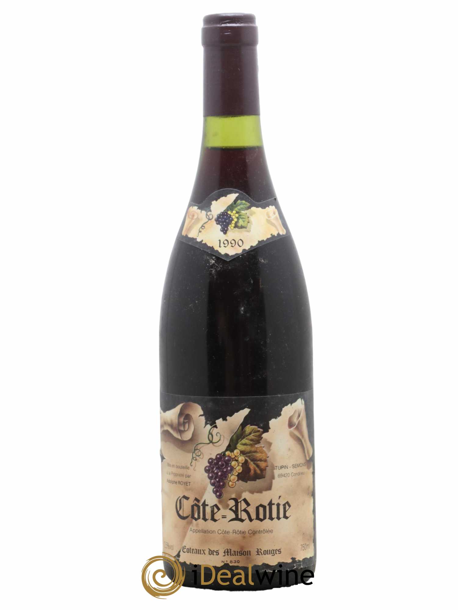 Côte-Rôtie Coteaux des Maisons Rouges Royet 1990 - Lot de 1 bouteille - 0